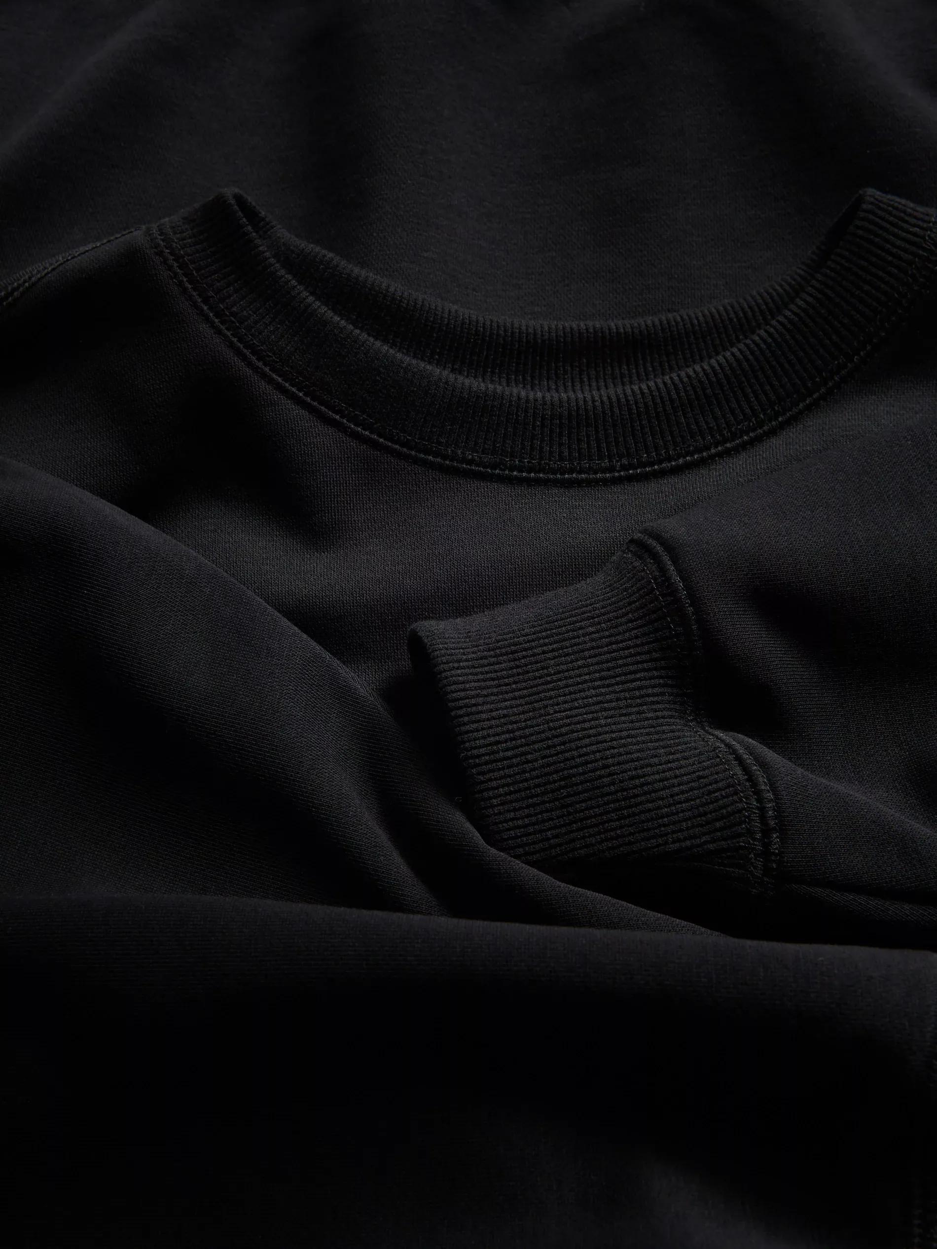 Black Cotton Sweatshirt, , large image number 5