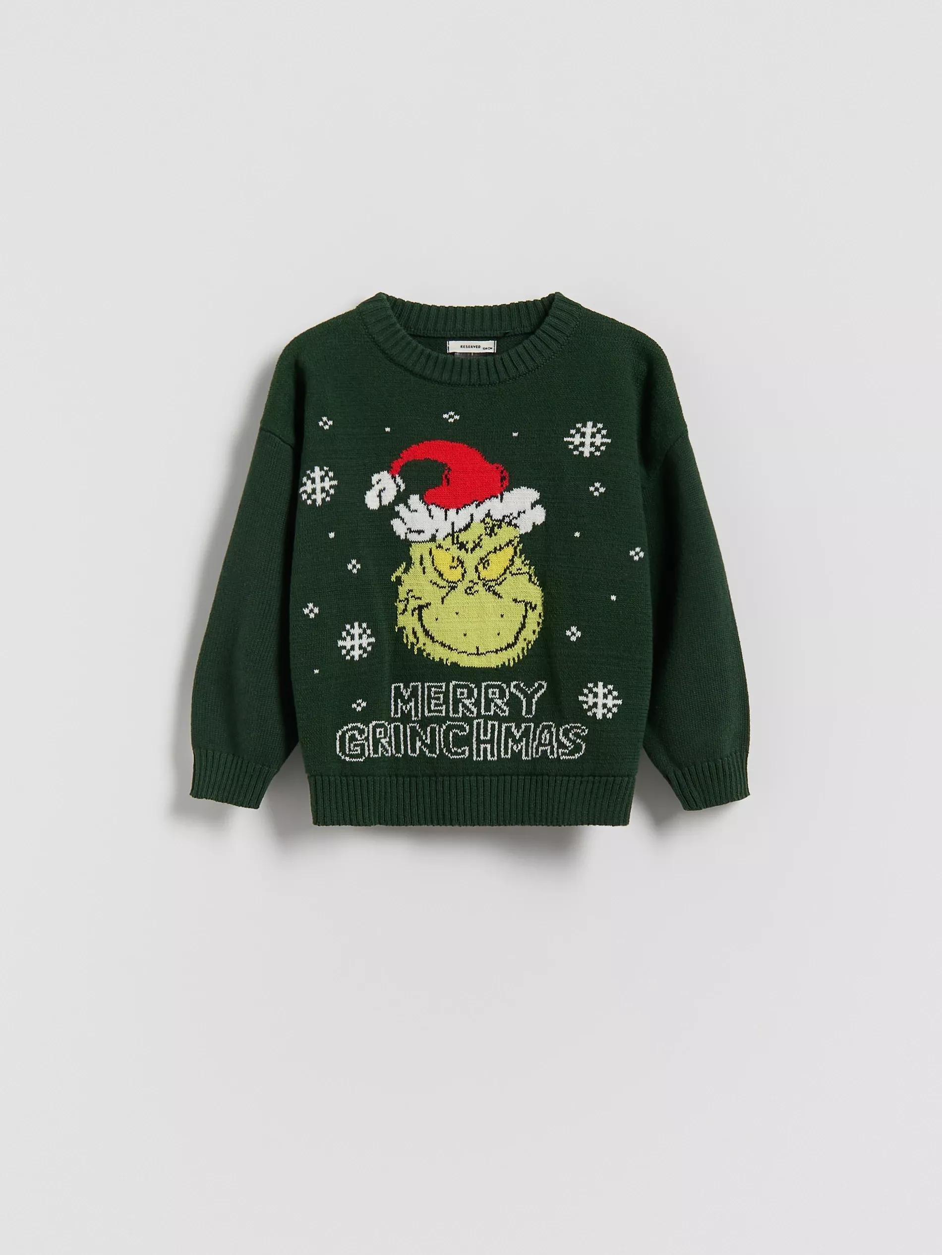 Green Grinch Christmas Sweater, Green, large image number 0