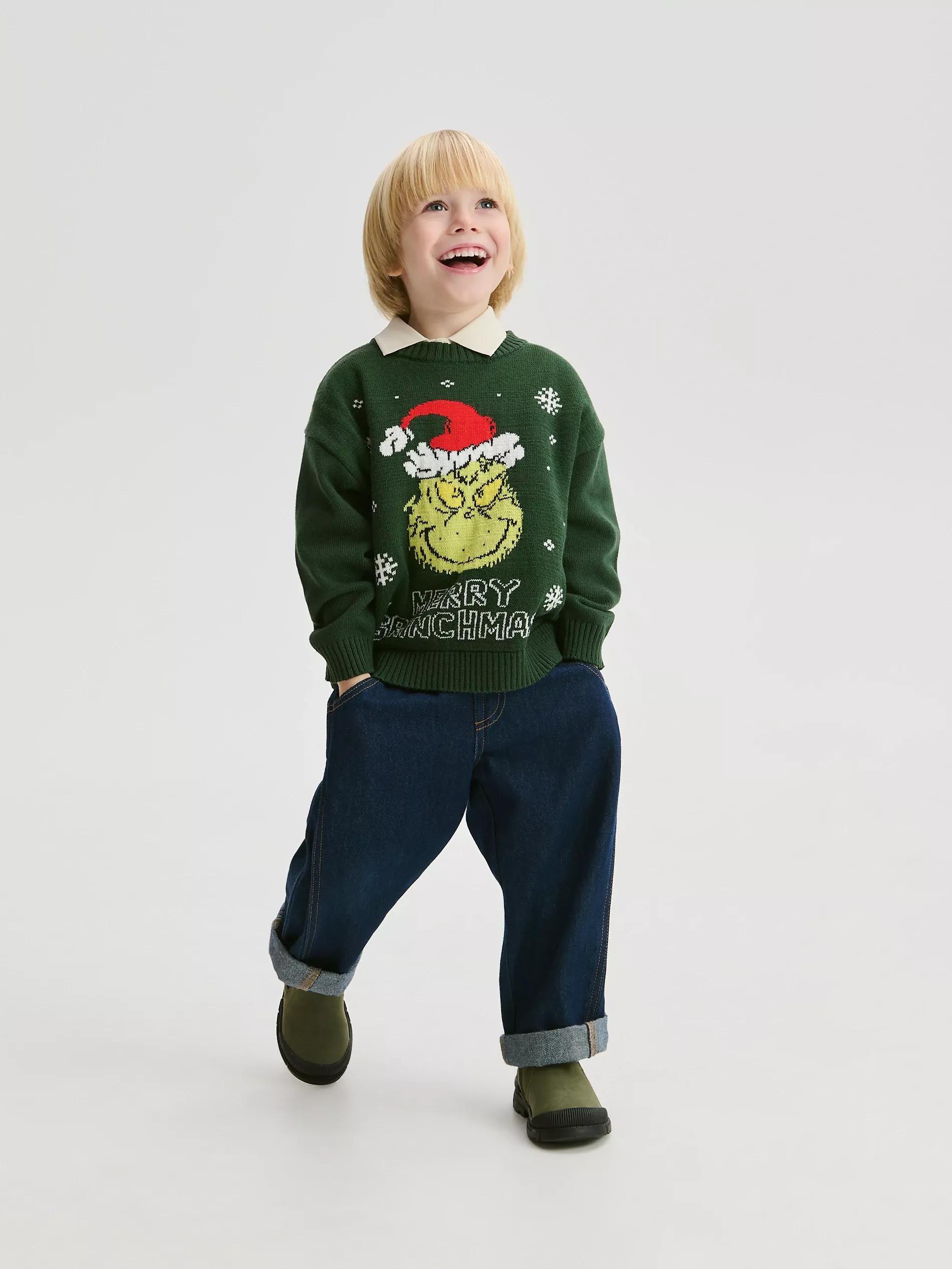 Green Grinch Christmas Sweater, Green, large image number 3