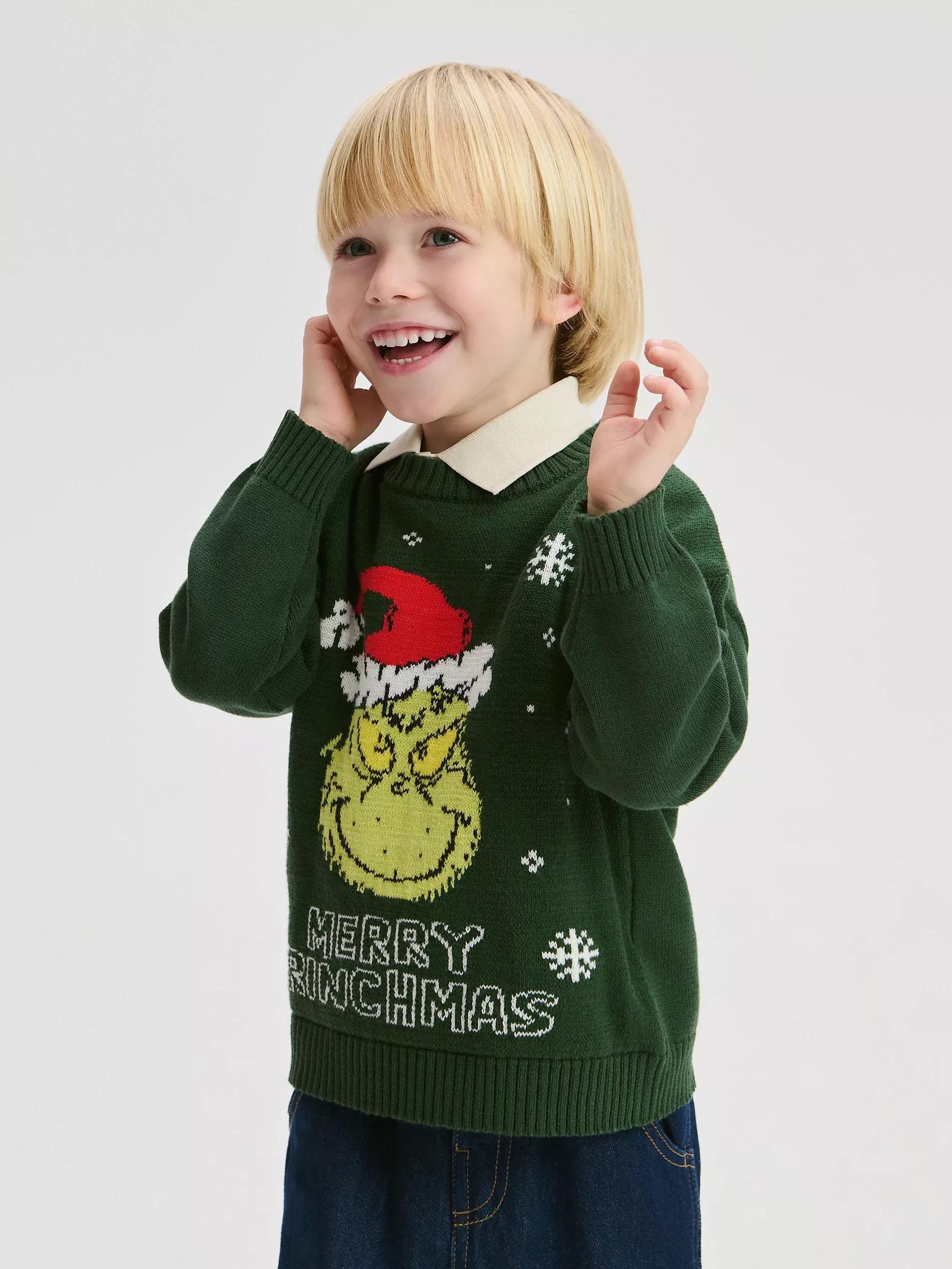 Green Grinch Christmas Sweater, Green, large image number 4