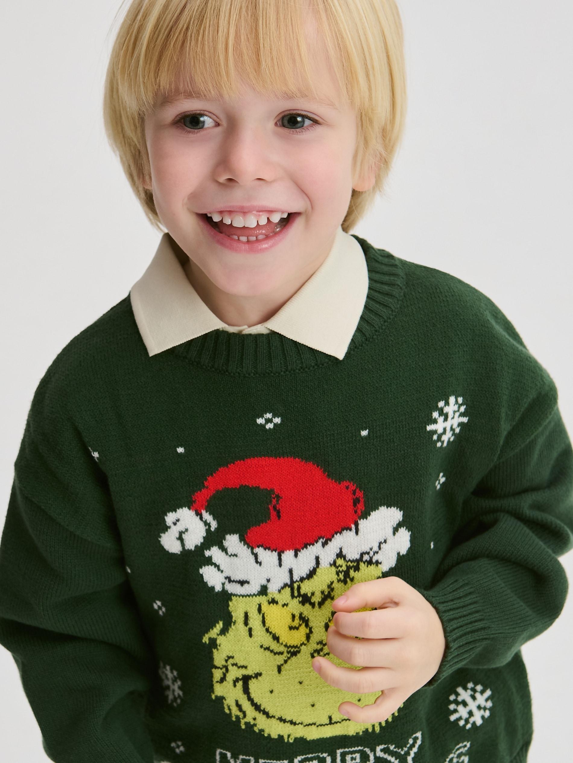 Green Grinch Christmas Sweater, Green, large image number 5
