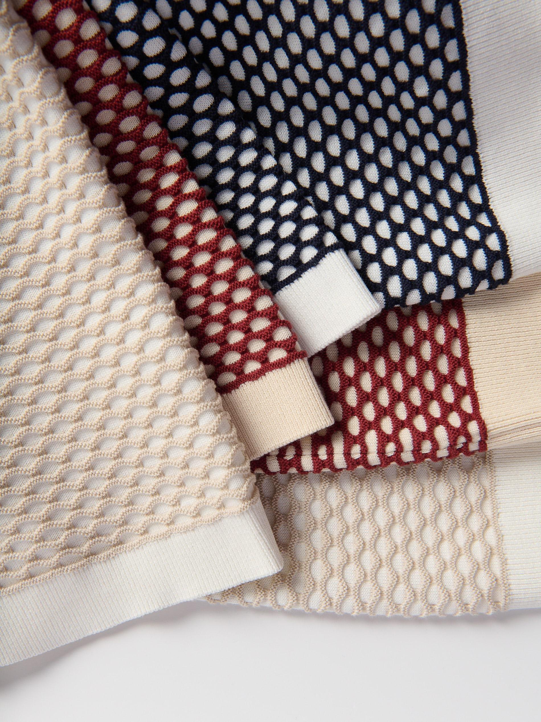 Beige Cotton Rich Polo Jumper, Beige, large image number 4