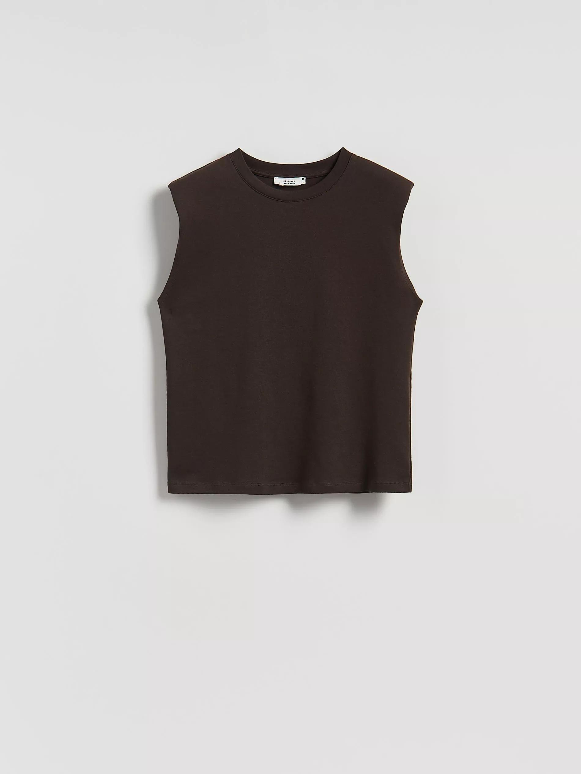 Padded shoulder T-shirt, , large image number 0