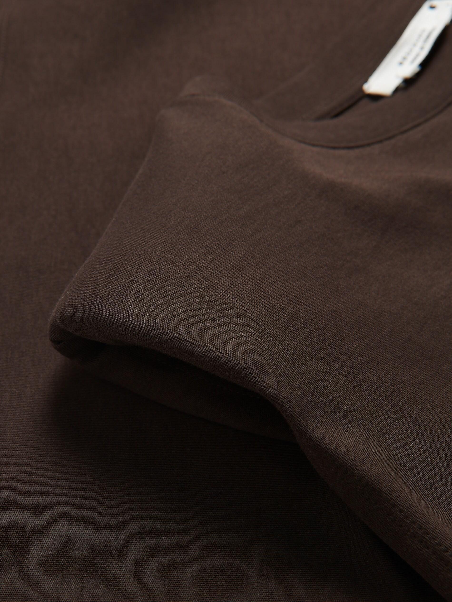 Padded shoulder T-shirt, Brown, large image number 5