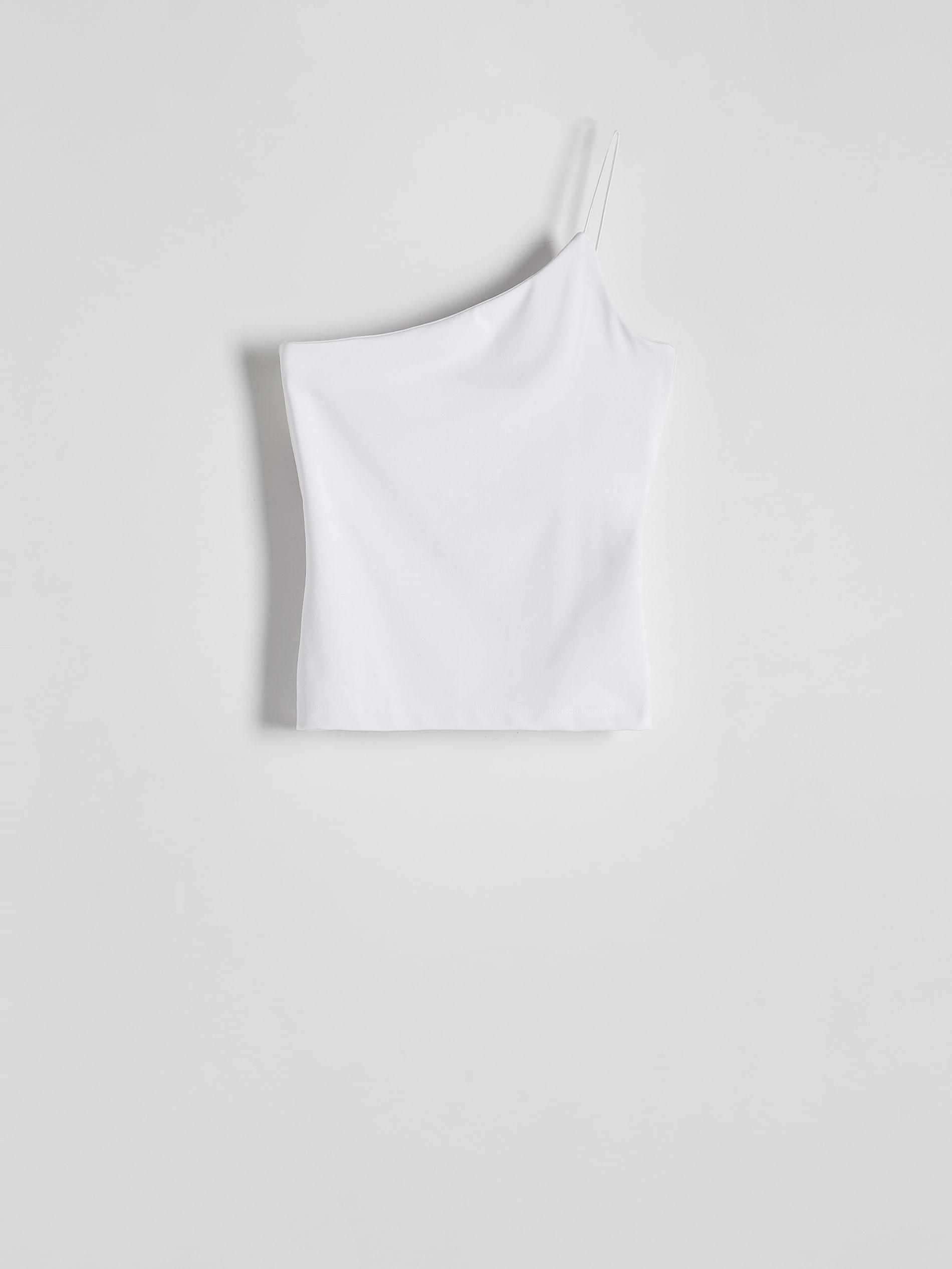 White Asymmetrical Top, , large image number 5