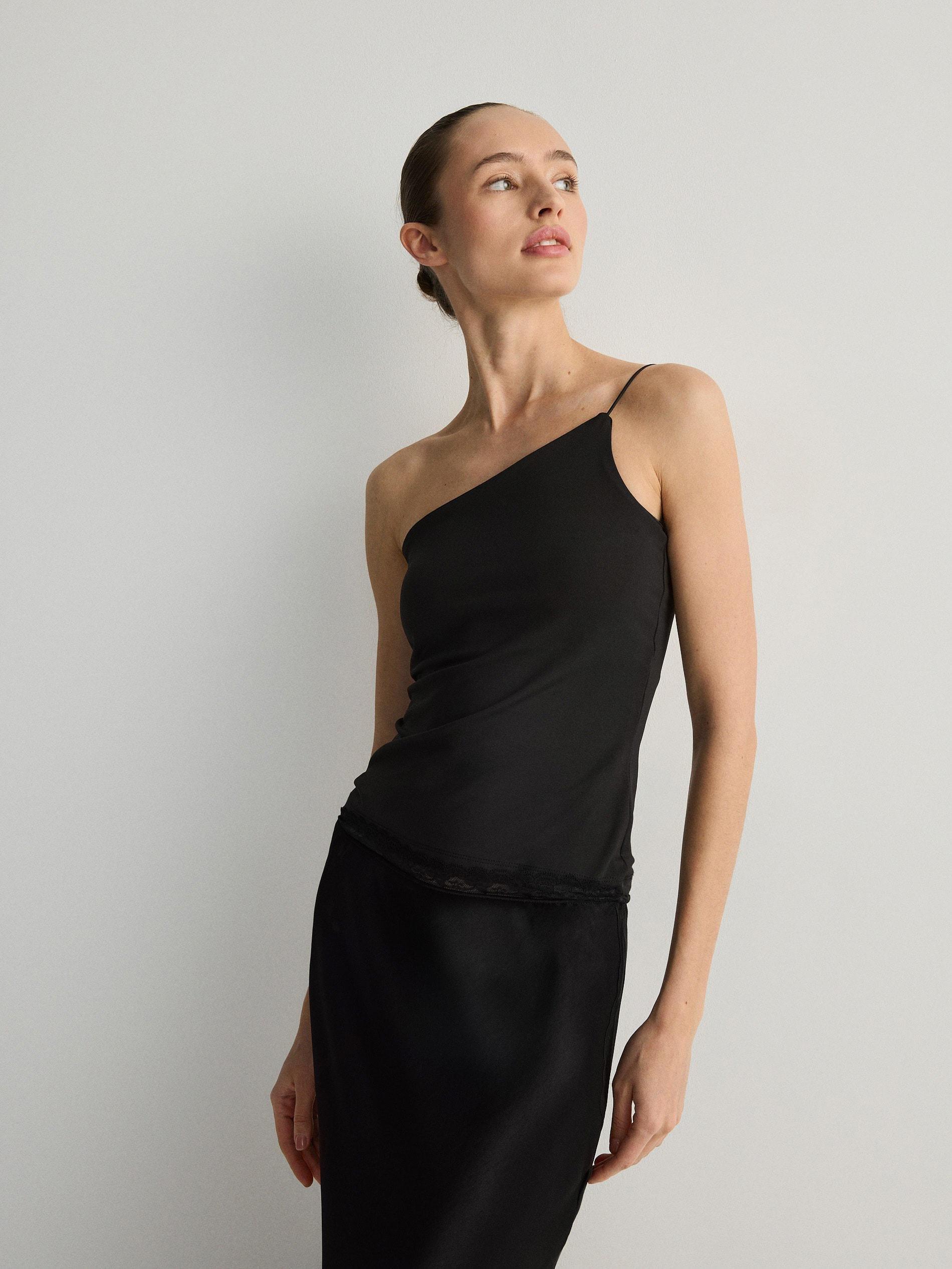 Black Asymmetrical Top, , large image number 2