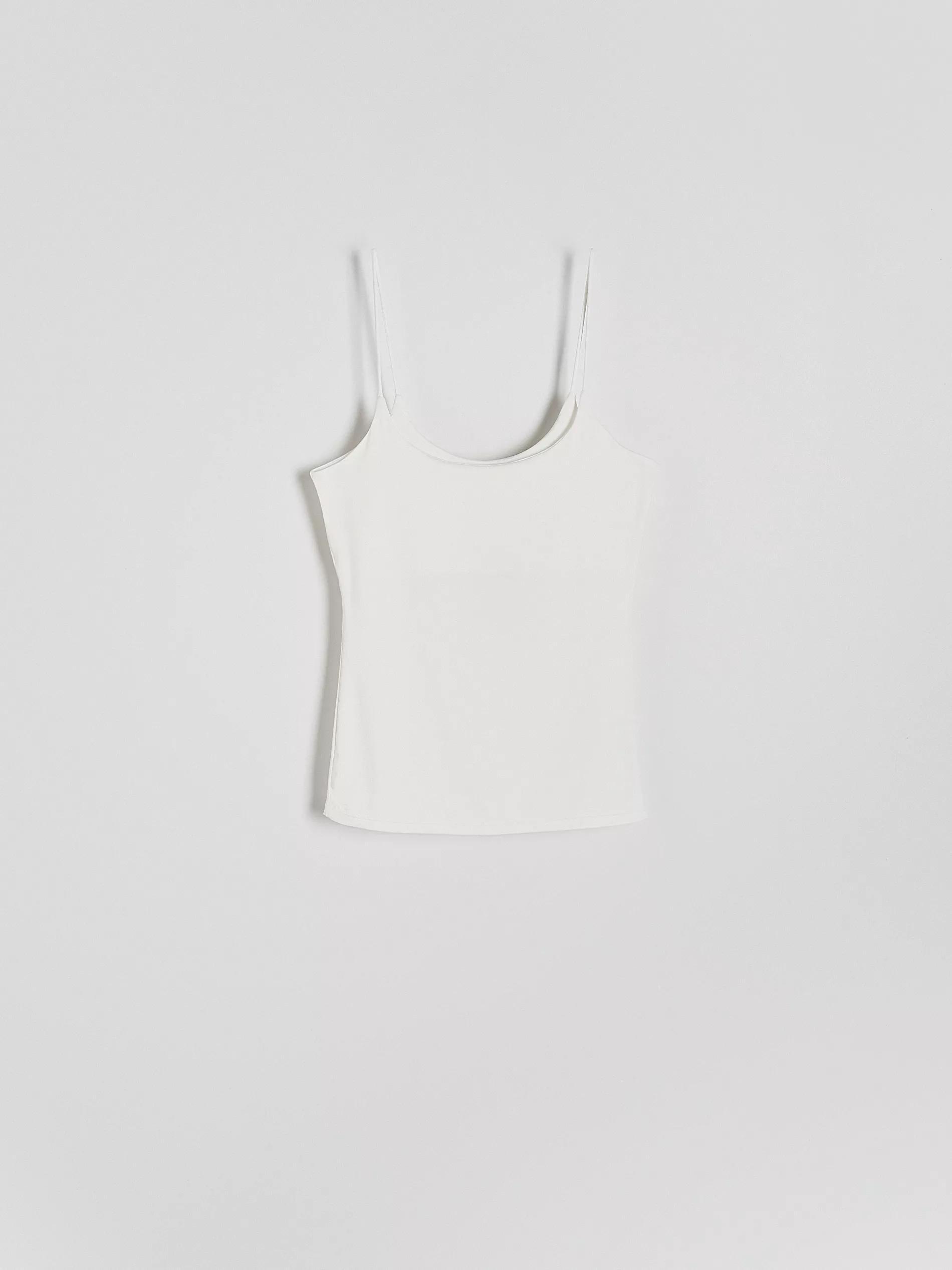 White Casual Tank Top, , large image number 9