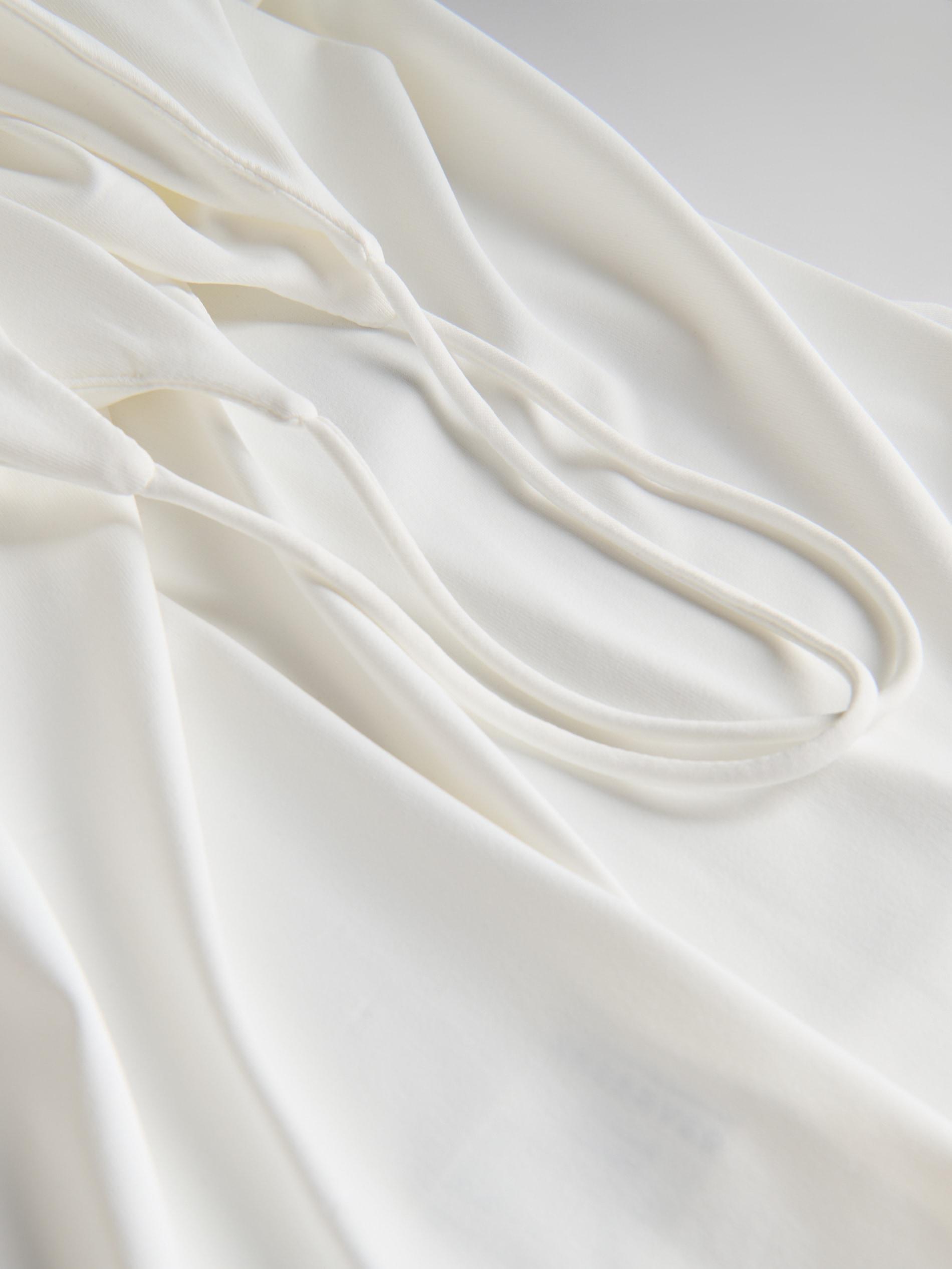 White Casual Tank Top, , large image number 10