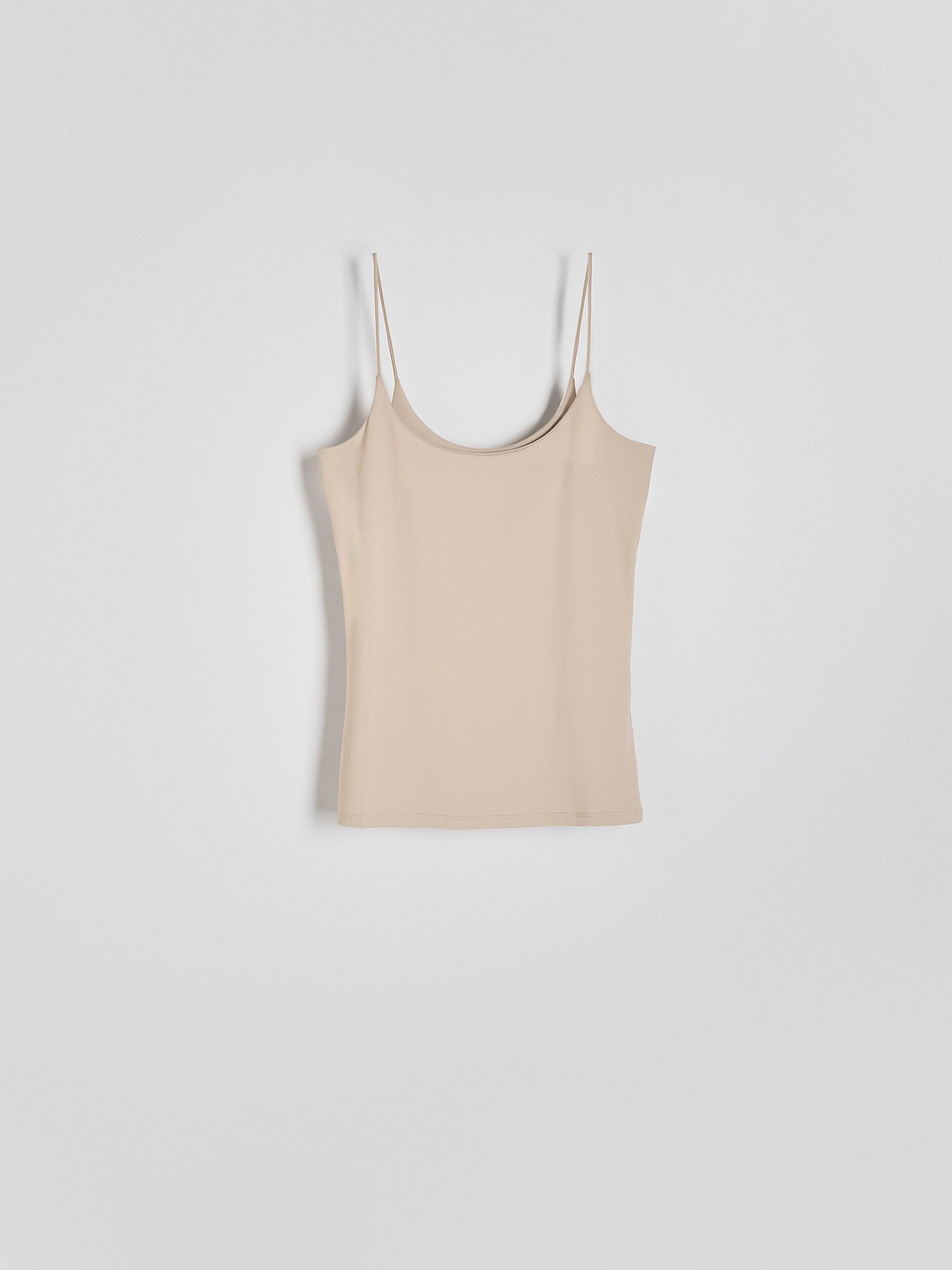 Beige Casual Tank Top, , large image number 0