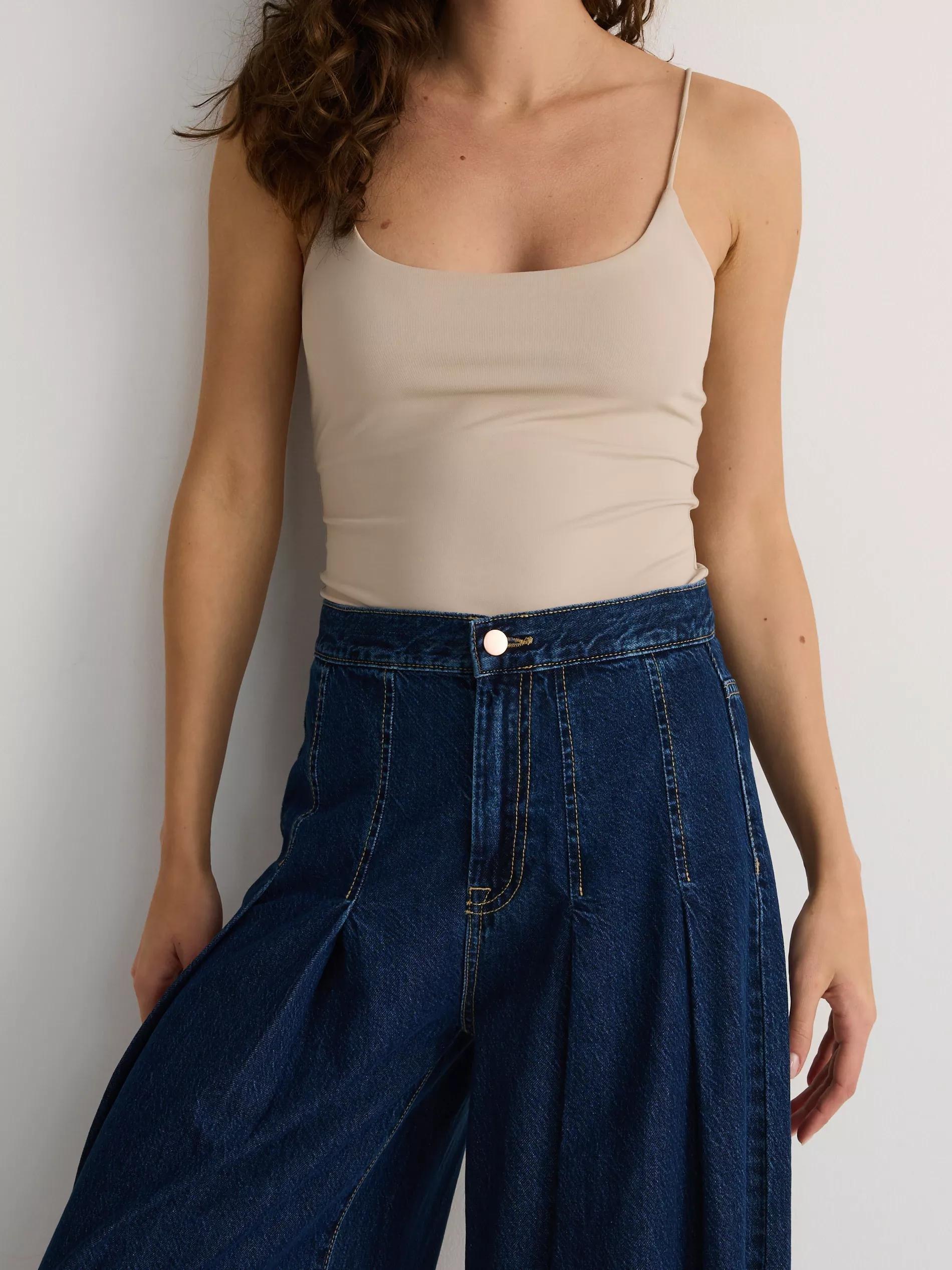 Beige Casual Tank Top, , large image number 5