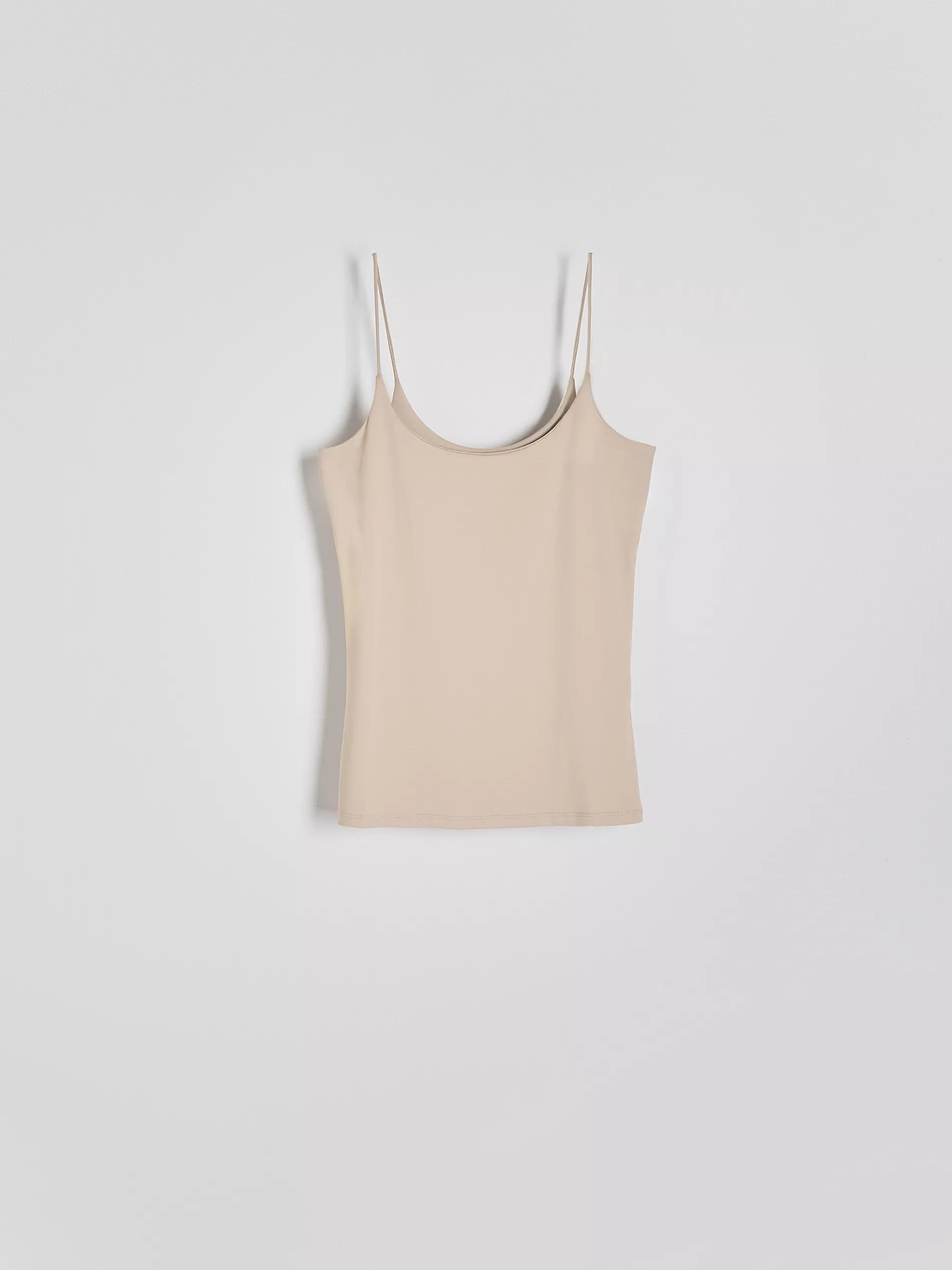 Beige Casual Tank Top, , large image number 8
