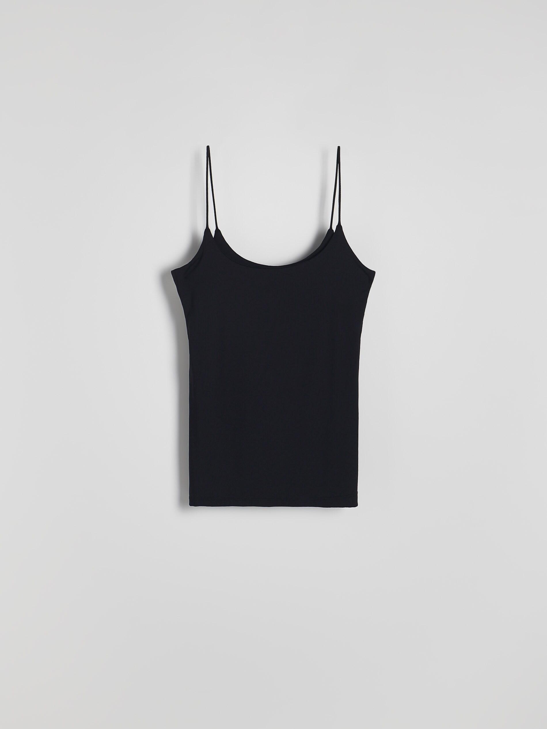 Black Casual Tank Top, , large image number 1