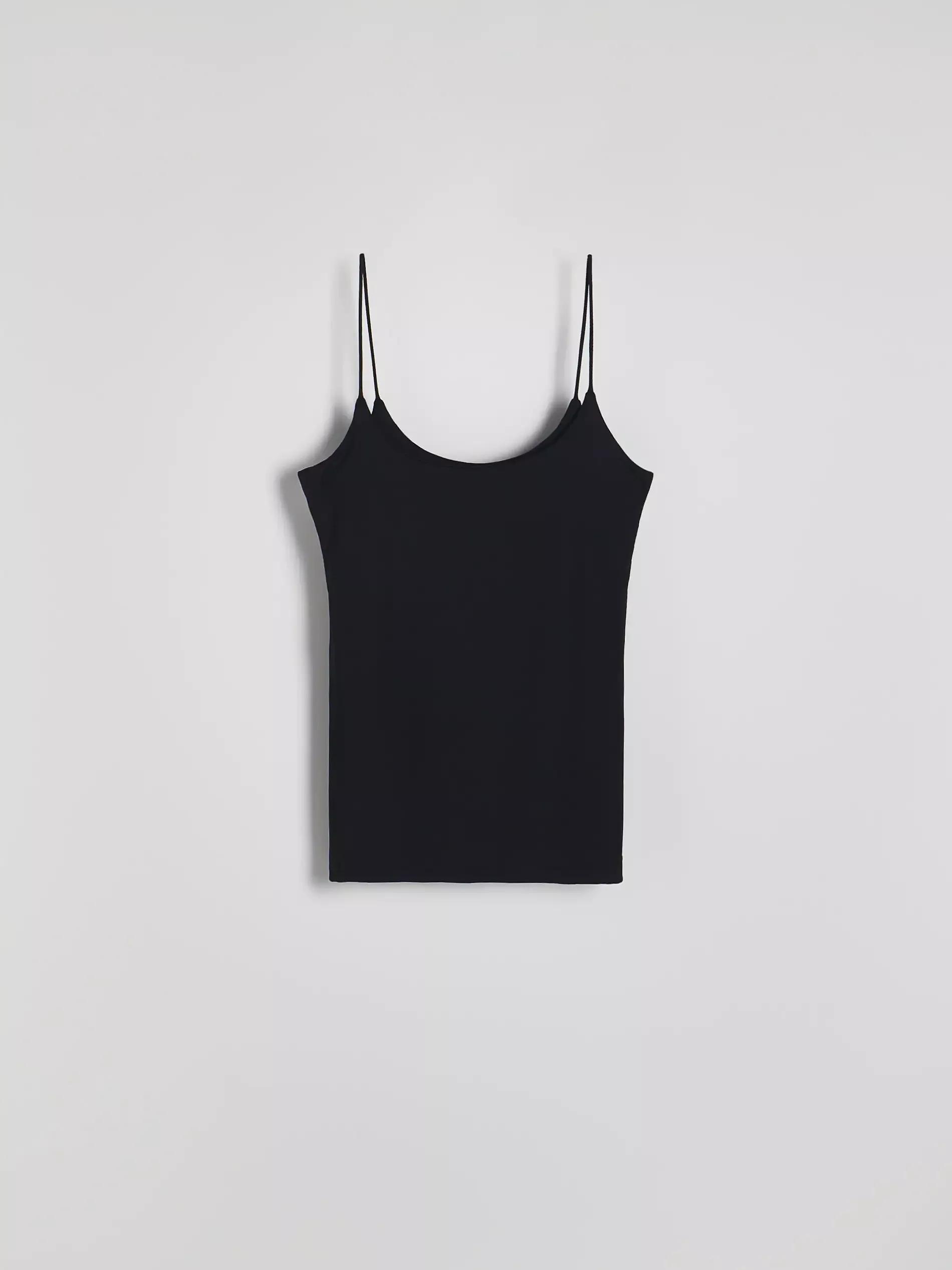Black Casual Tank Top, , large image number 7