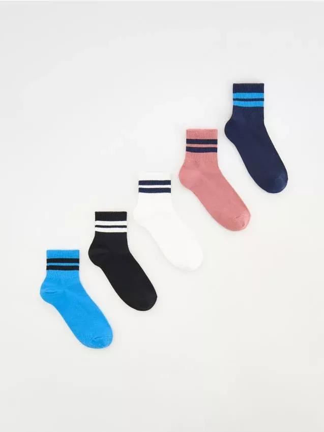 Brown Socks,Set Of 5, , medium