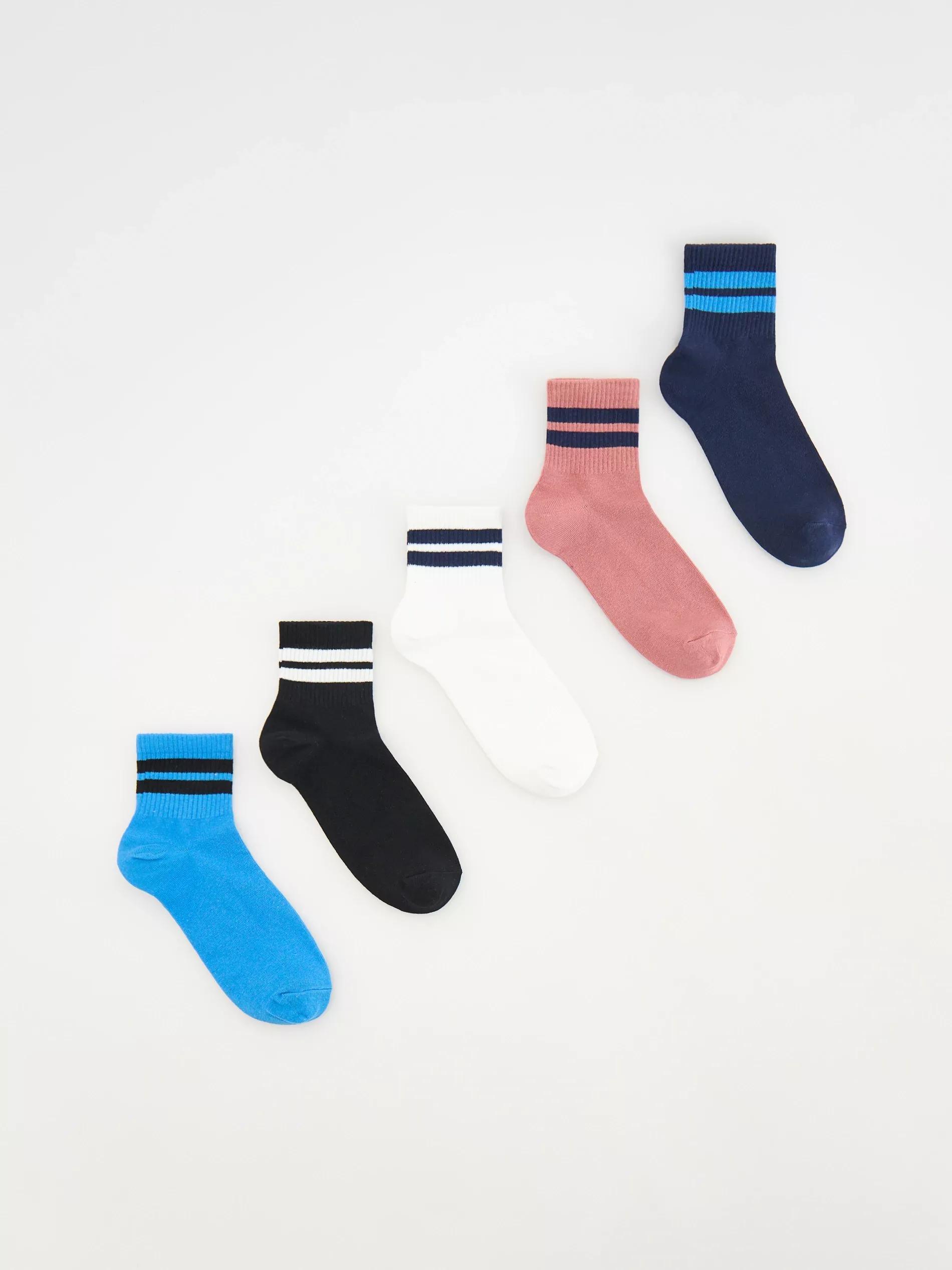 Brown Socks,Set Of 5, , large image number 1