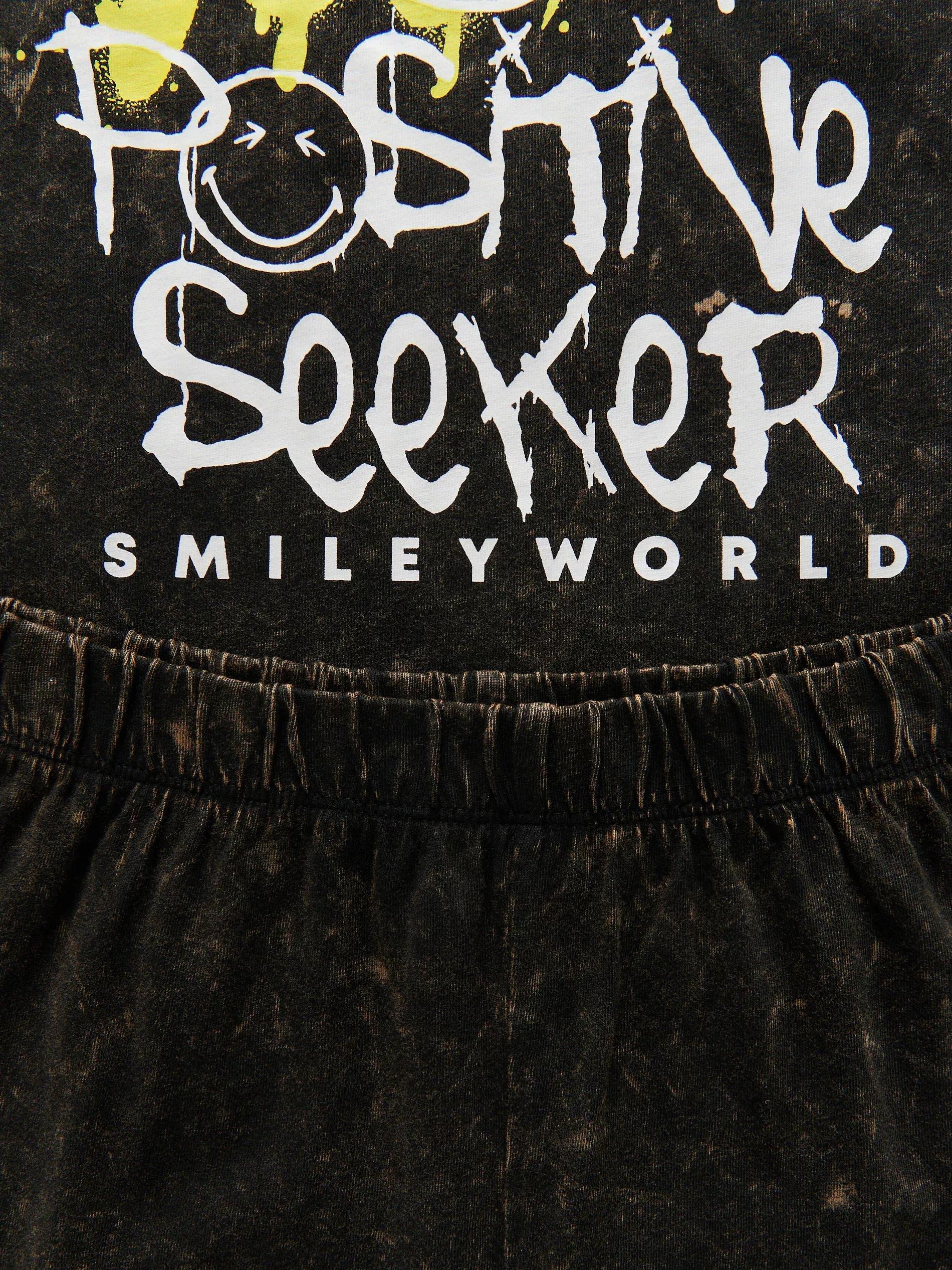 BLACK SmileyWorldآ® cotton pyjama set, , large image number 2