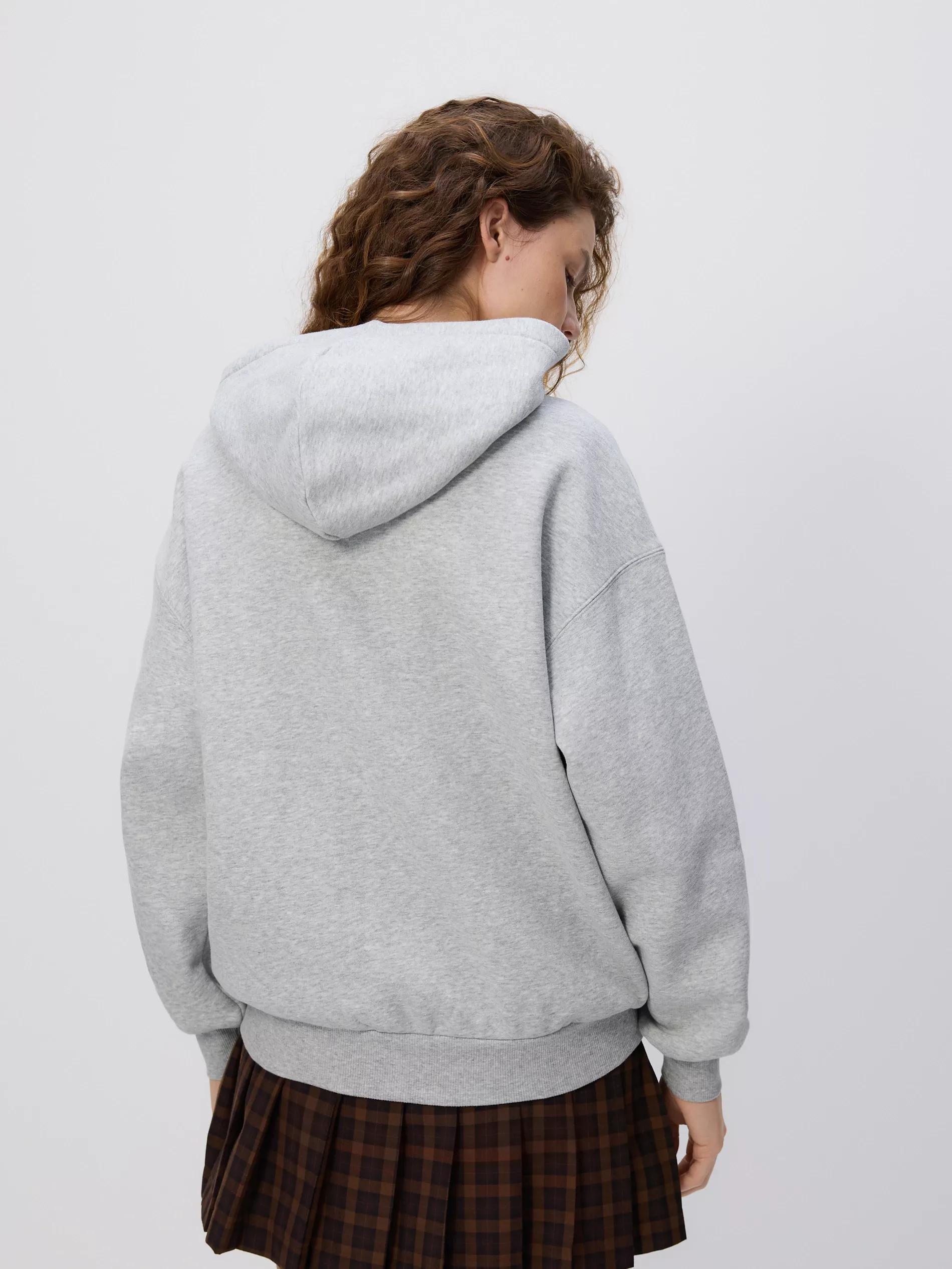 Grey Printed Sweatshirt, Light grey, large image number 3