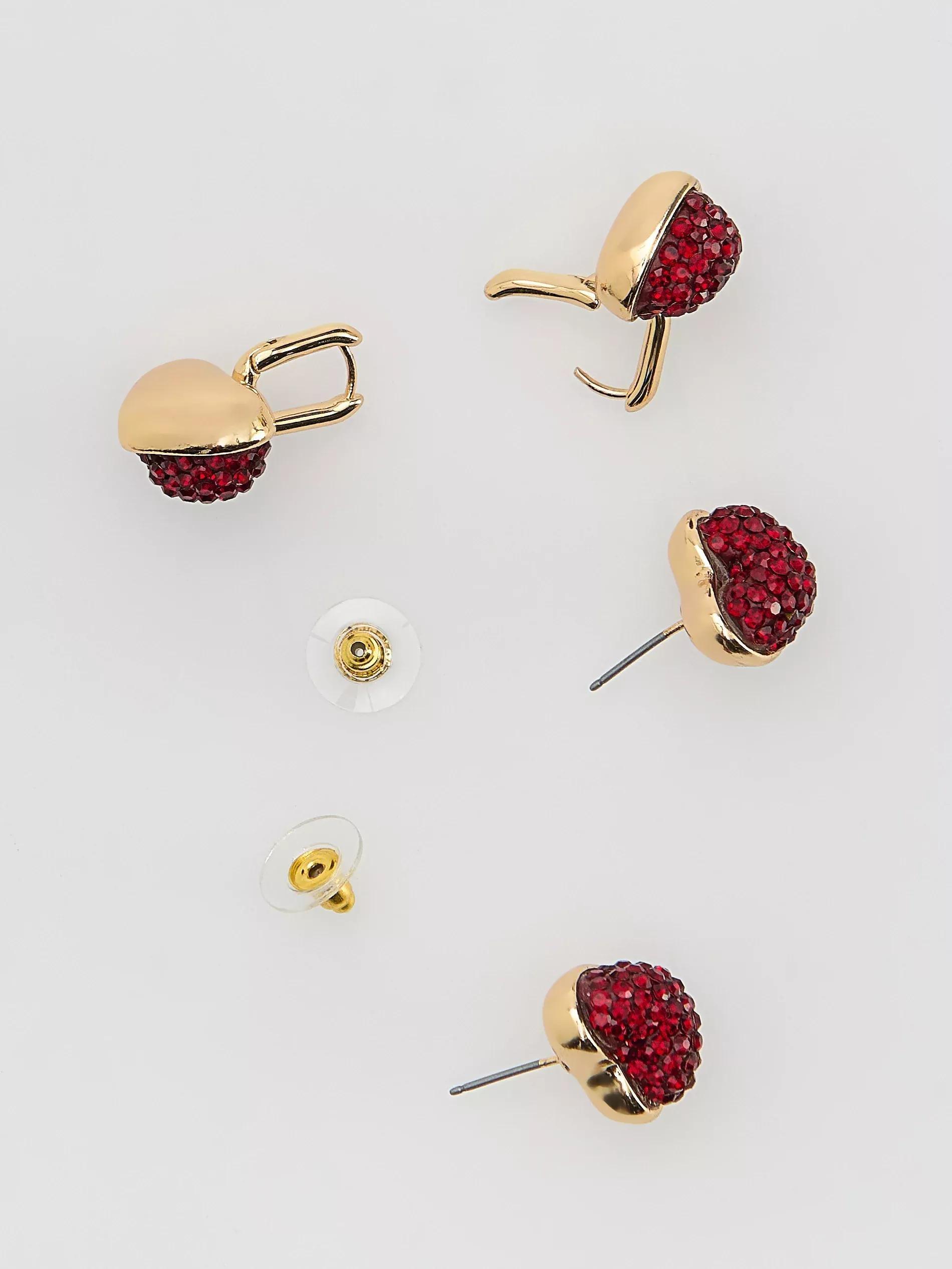 Red Earrings, Red, large image number 1