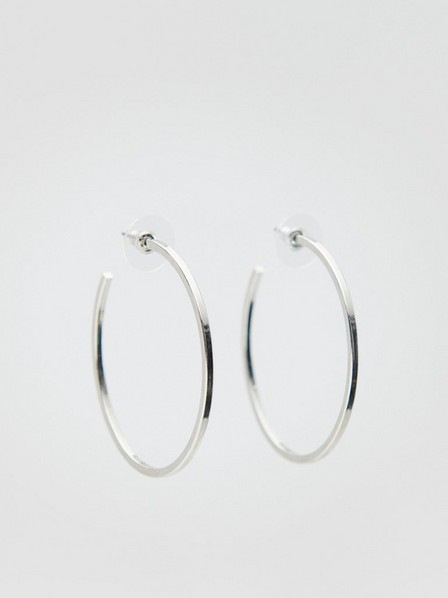Reserved - Silver Hoop Earrings