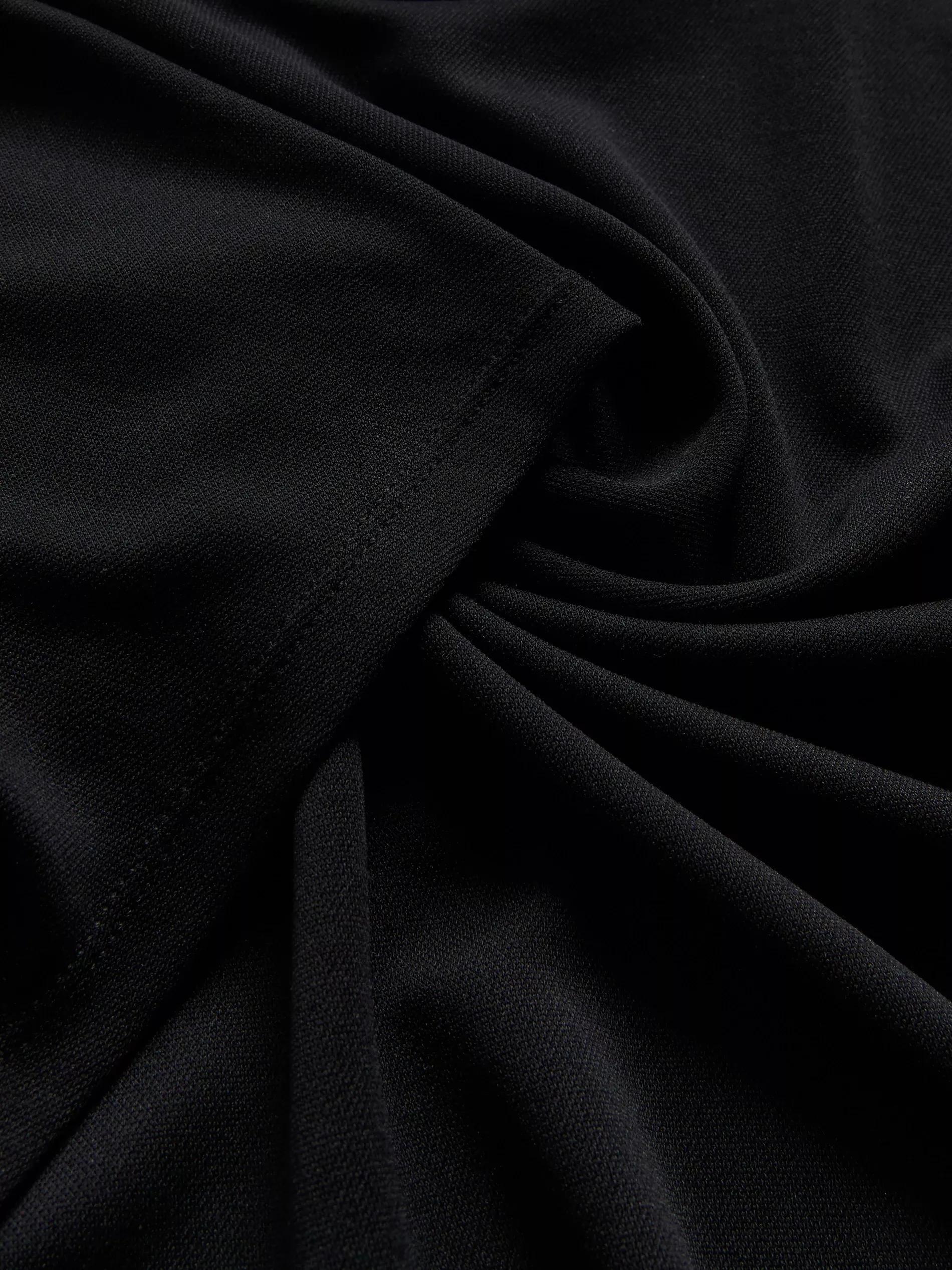 Black Modal Blend Oversized T-Shirt, , large image number 5