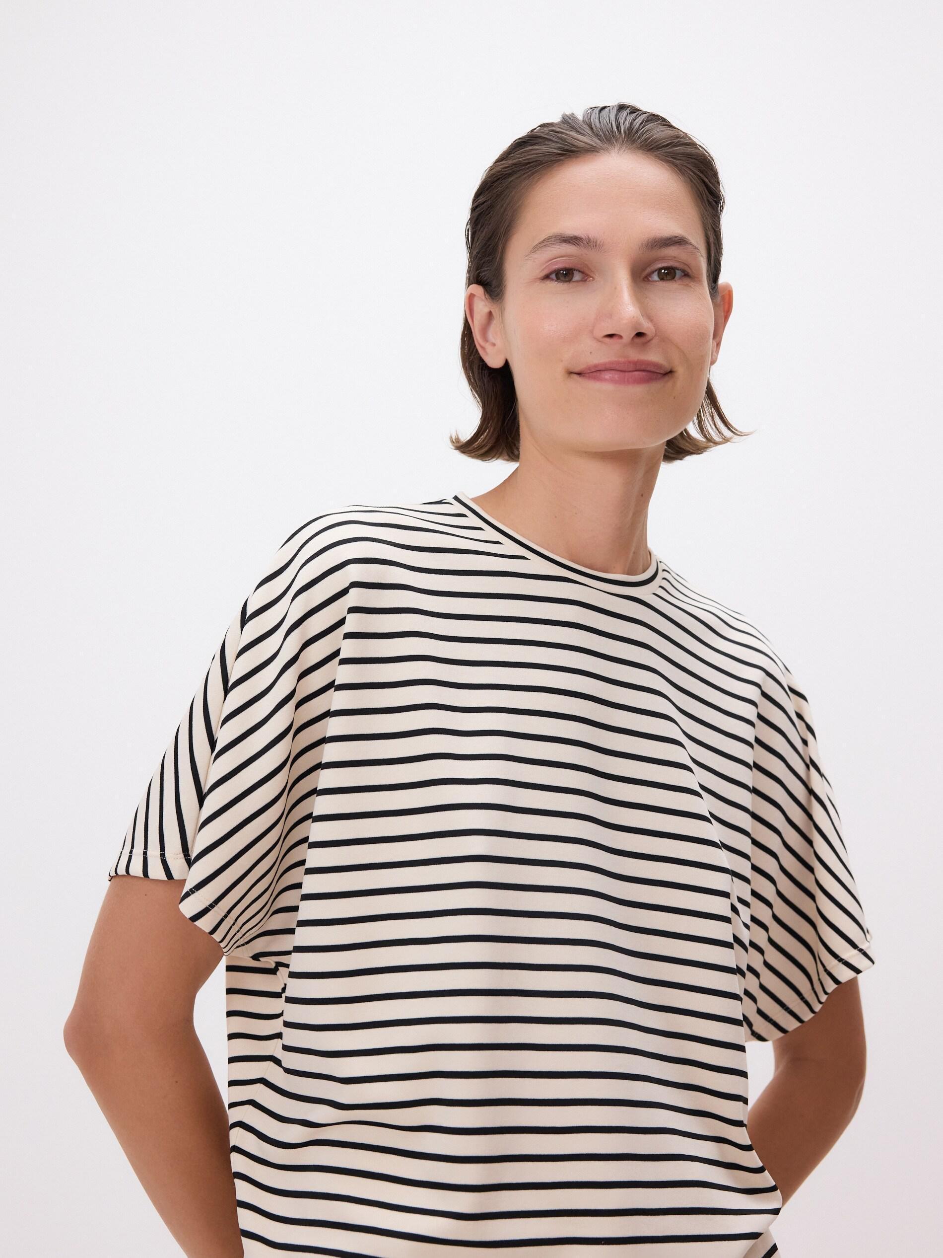 Multicolour Modal Blend Oversized T-Shirt, Multicolor, large image number 0