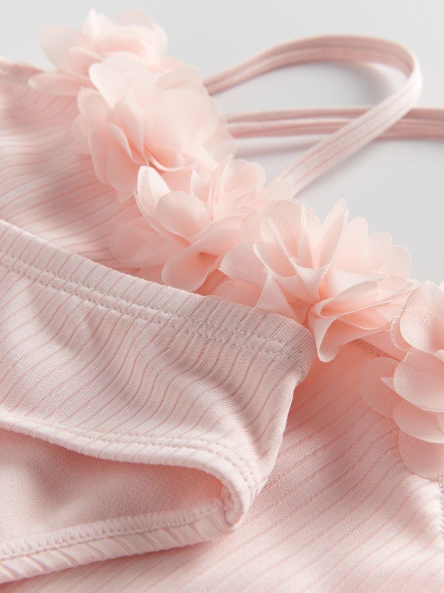 Pink Applique Swimsuit, Kids Girls, , large image number 2