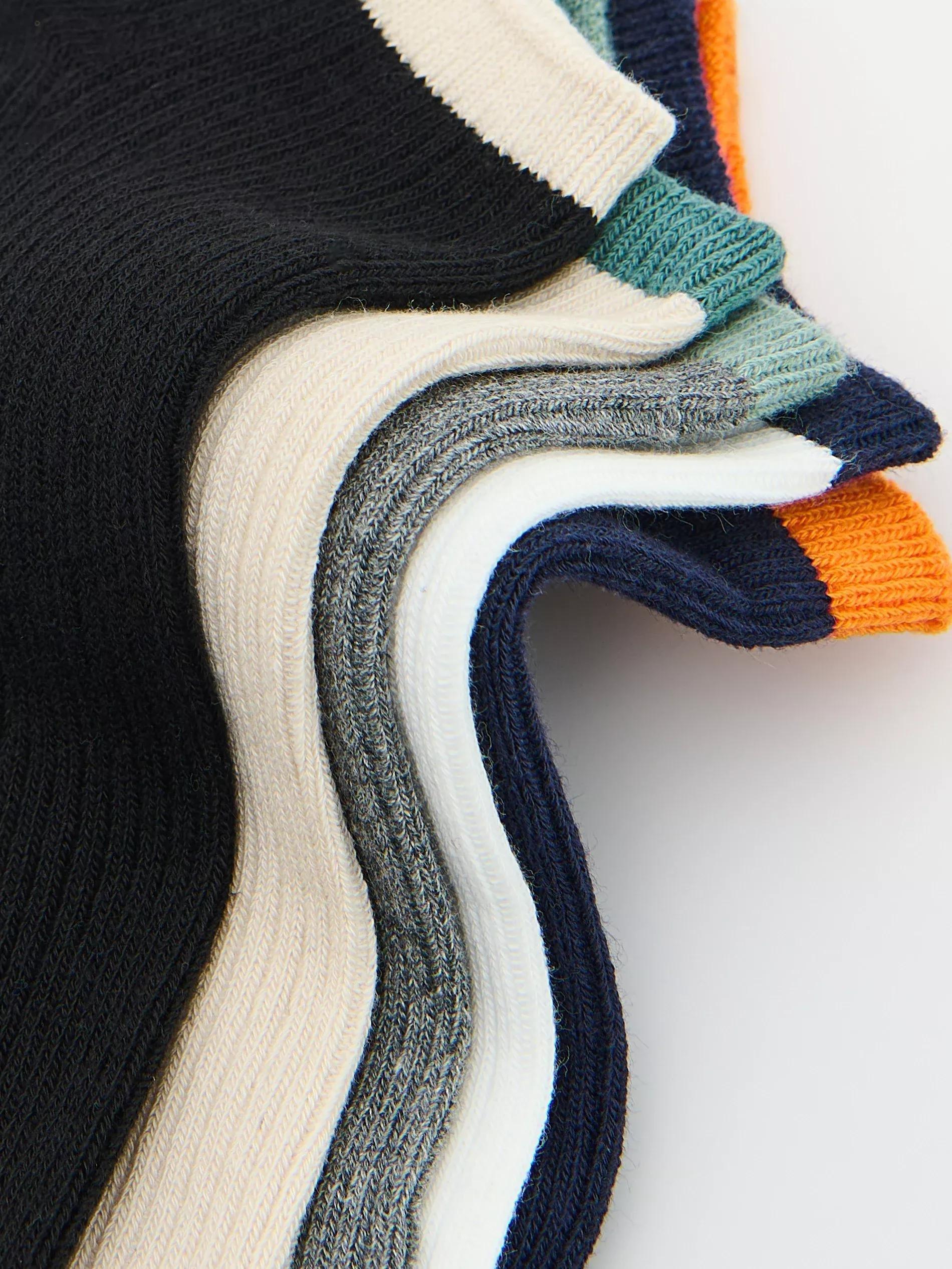 Beige Socks,Set Of 5, , large image number 2