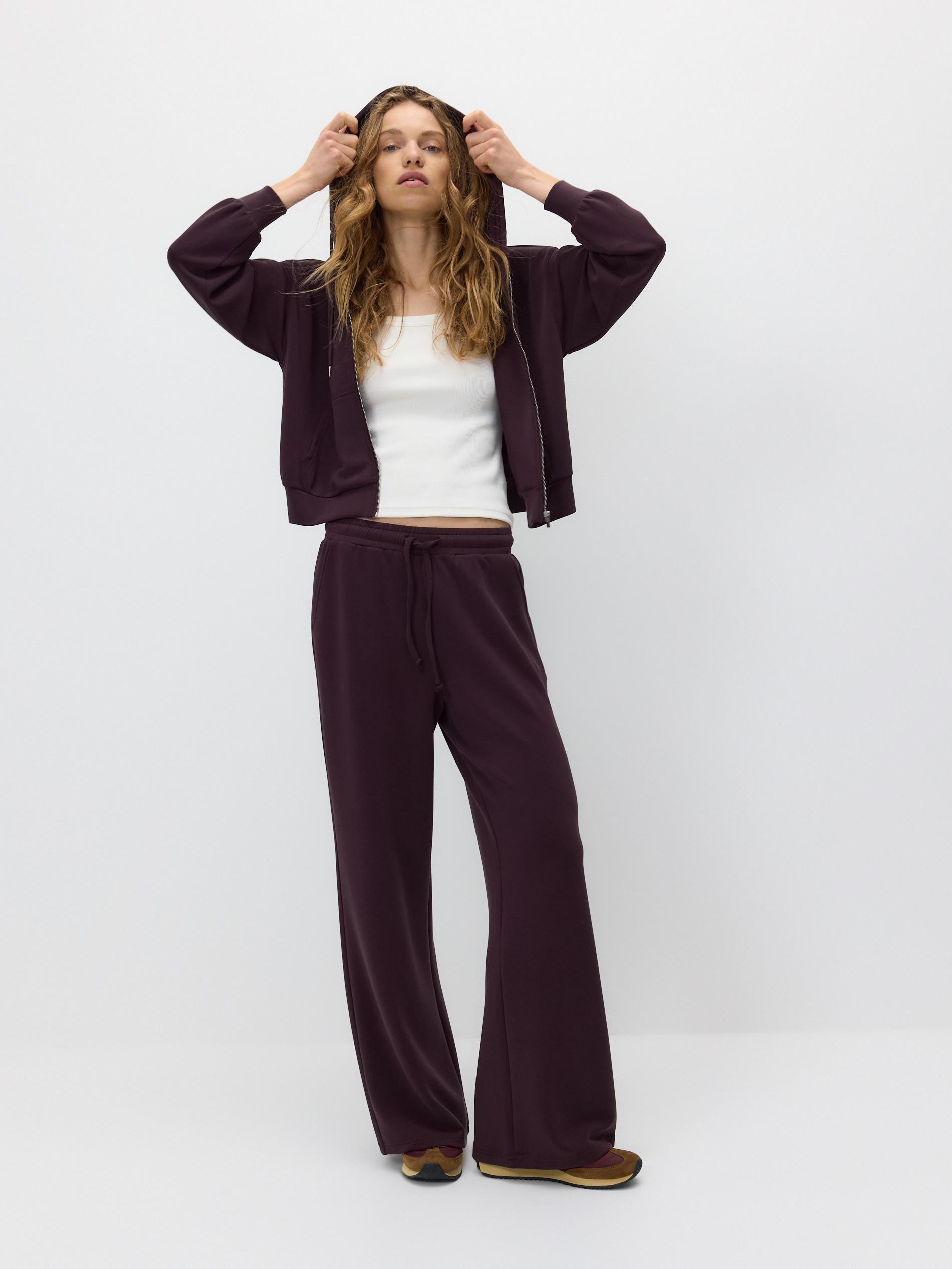 سويت شيرت بقصة واسعة بنفسجي, Purple, medium