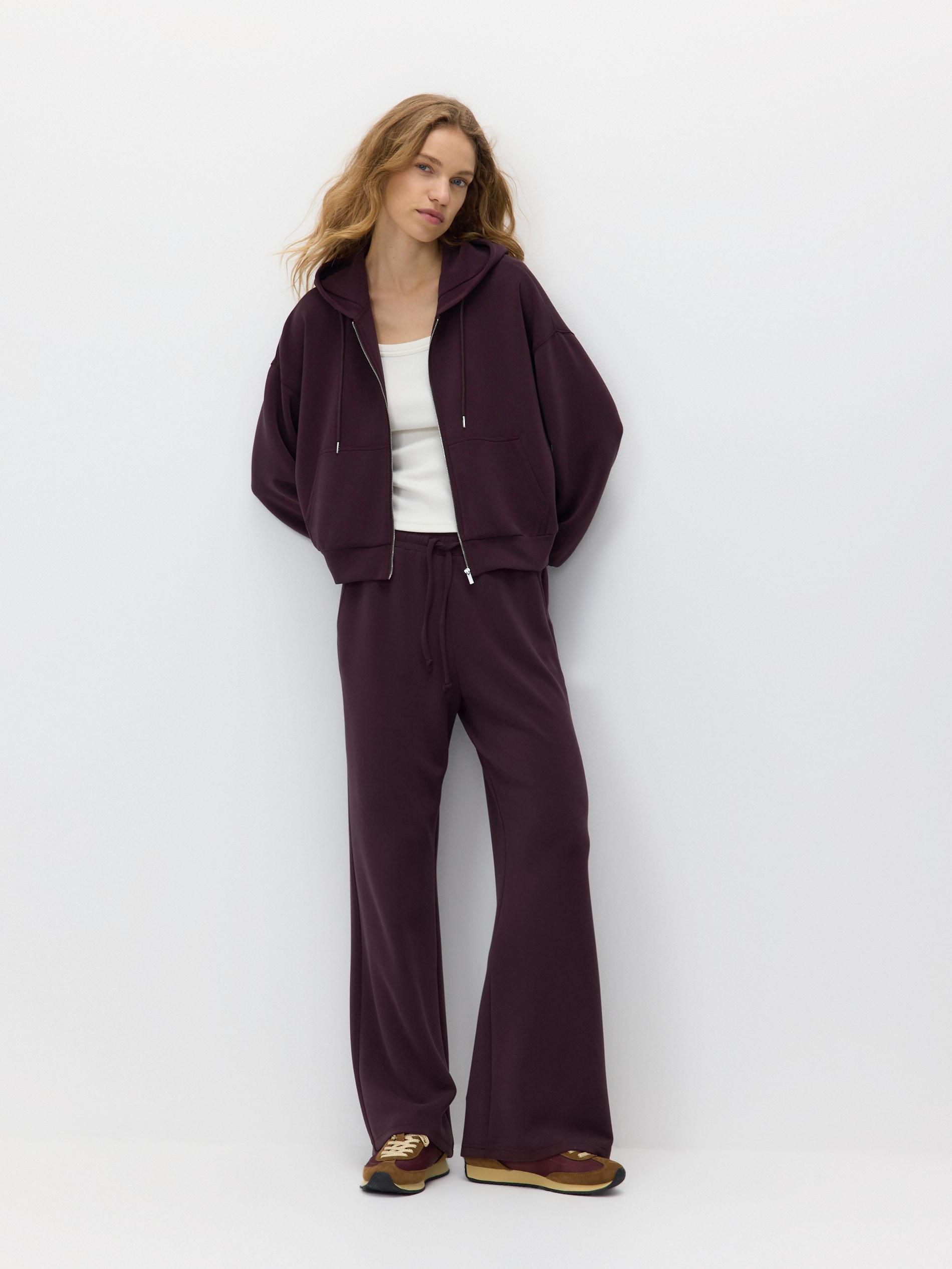 سويت شيرت بقصة واسعة بنفسجي, Purple, medium