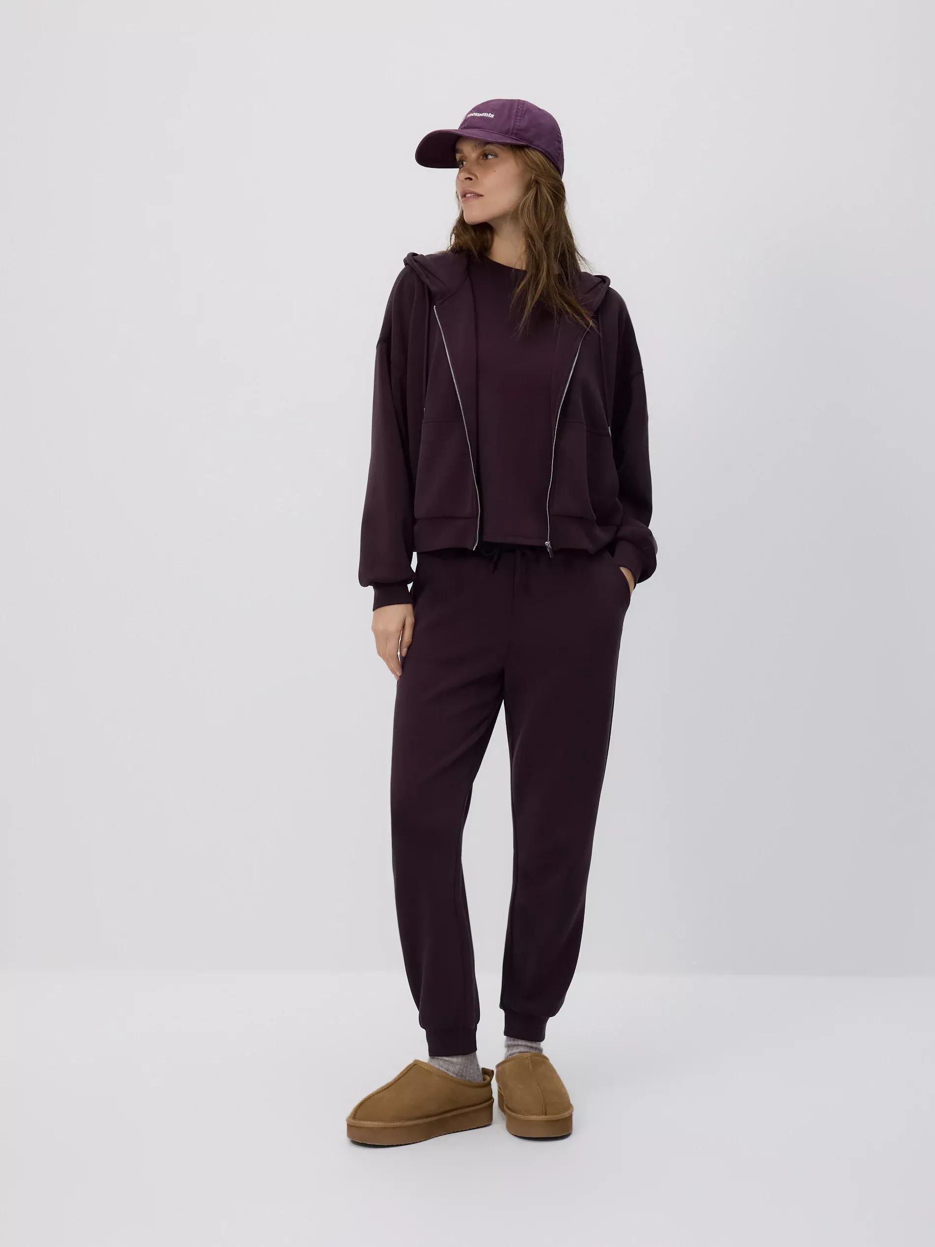 Purple Oversized Sweatshirt, Purple, medium