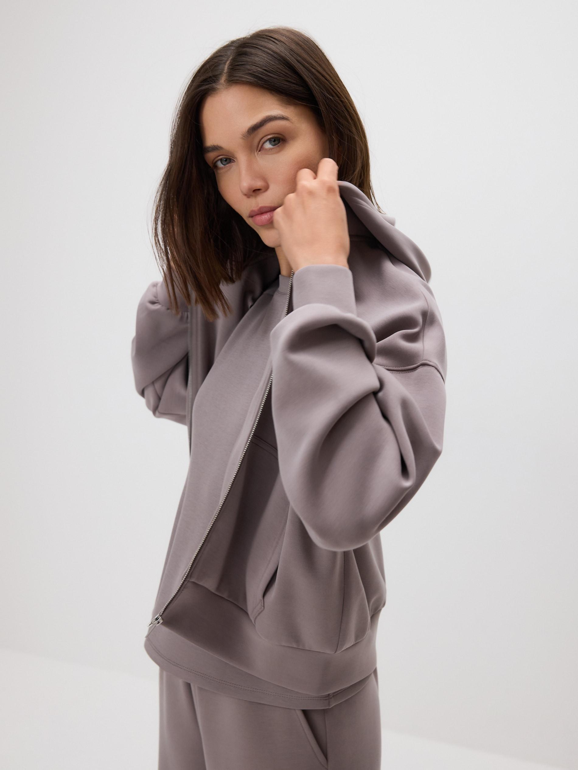 Brown Oversized Sweatshirt, Brown, large image number 0