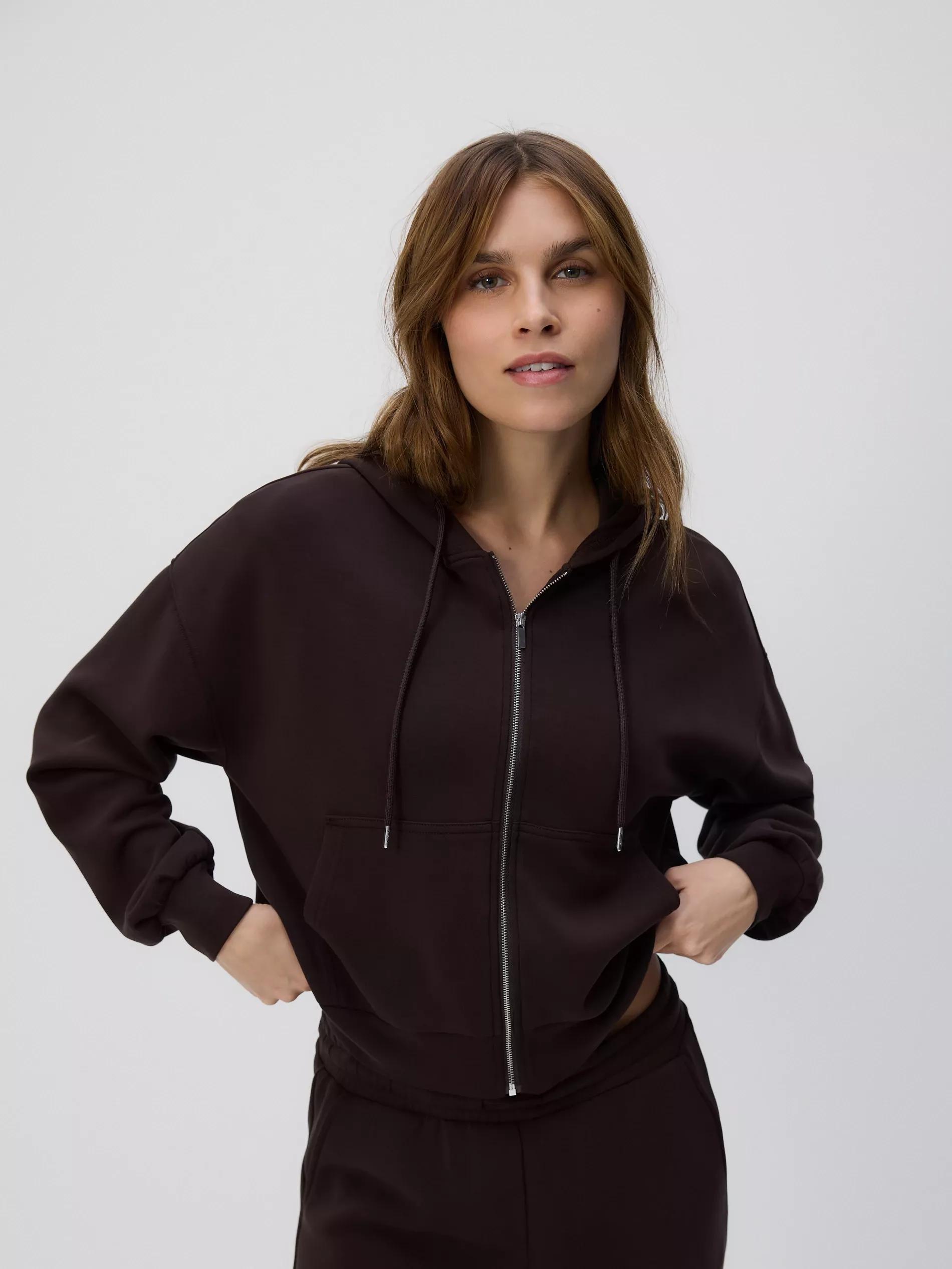 Brown Oversized Sweatshirt, Brown, large image number 0