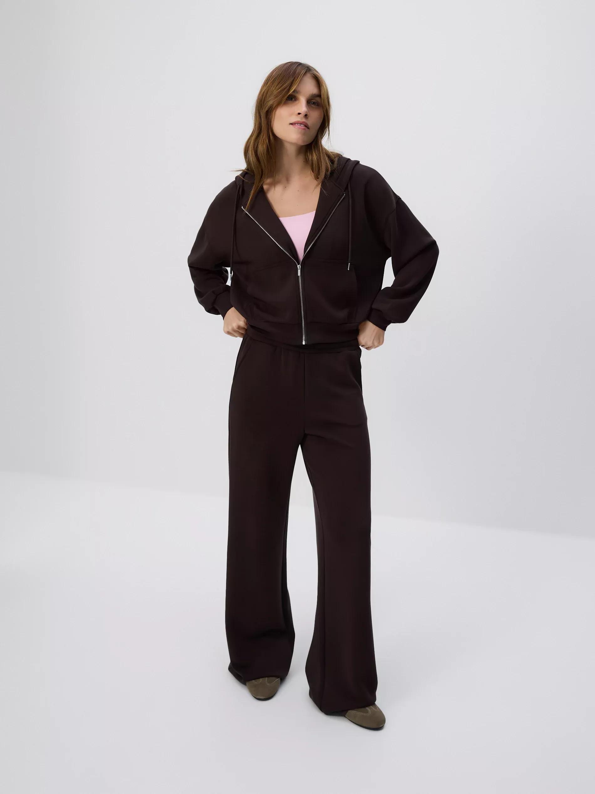 Brown Oversized Sweatshirt, Brown, large image number 1