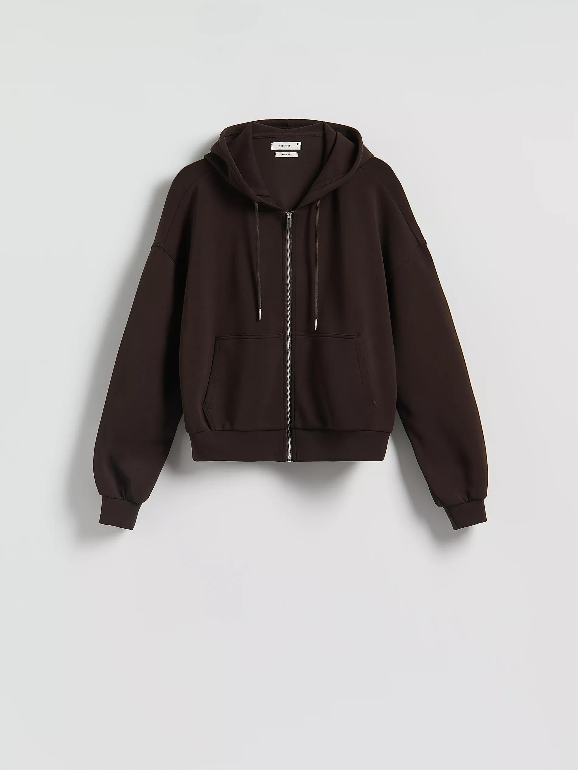 Brown Oversized Sweatshirt, Brown, large image number 4