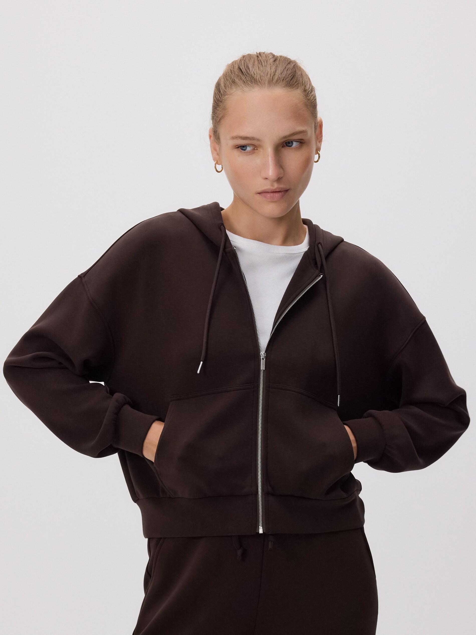 Brown Oversized Sweatshirt, Brown, large image number 6