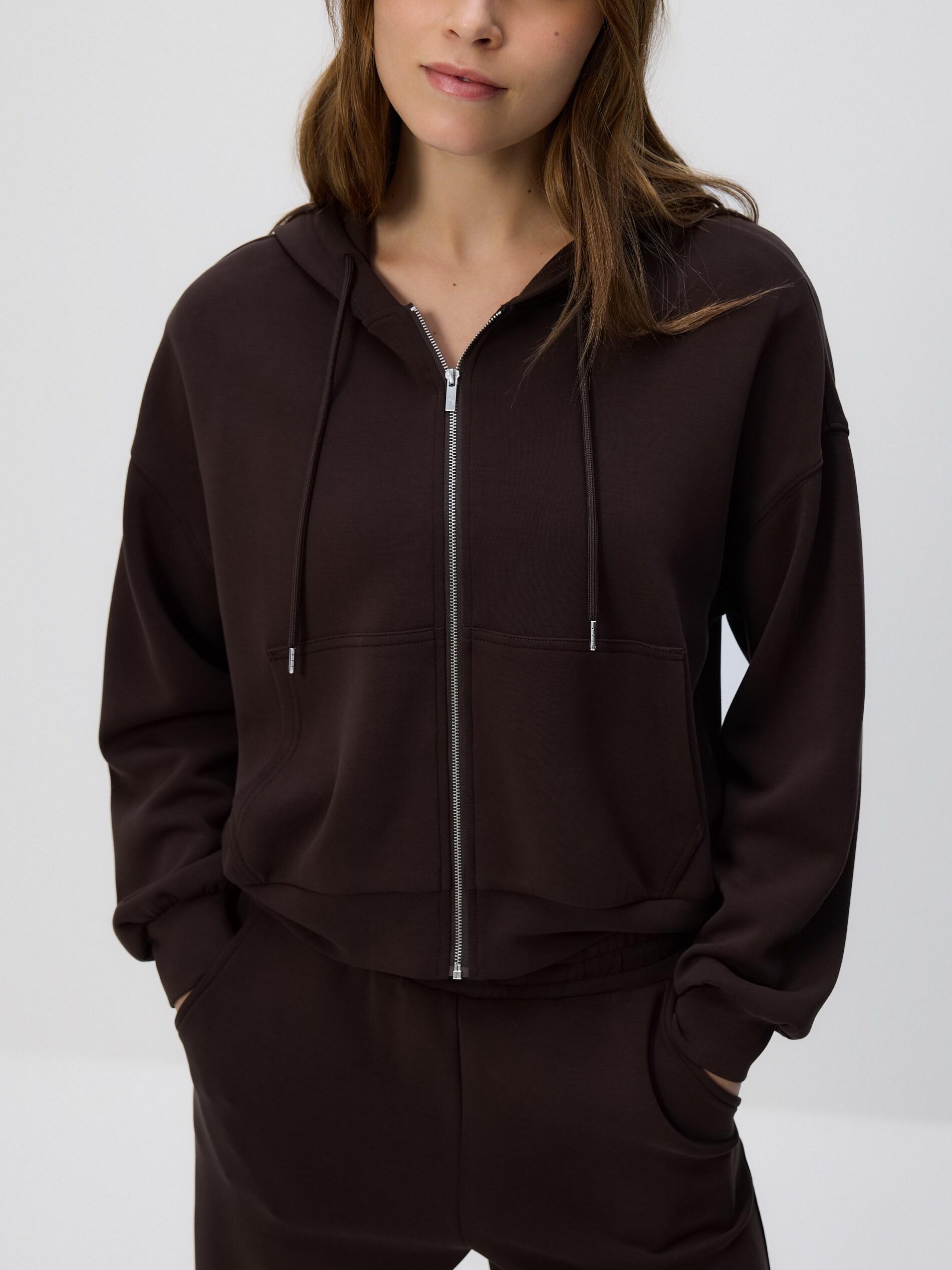 Brown Oversized Sweatshirt, Brown, large image number 10
