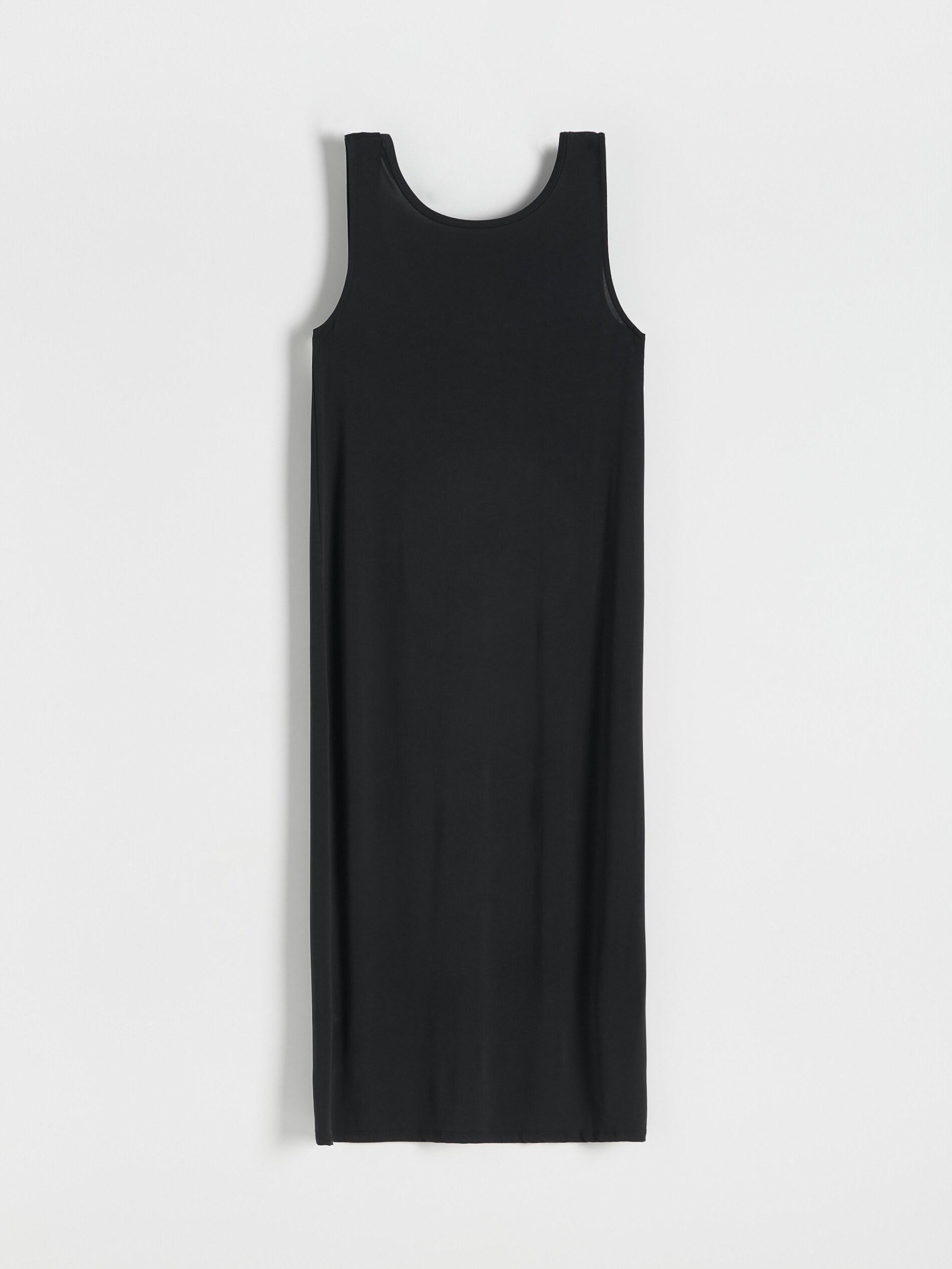 Black Modal Rich Midi Dress, , large image number 6