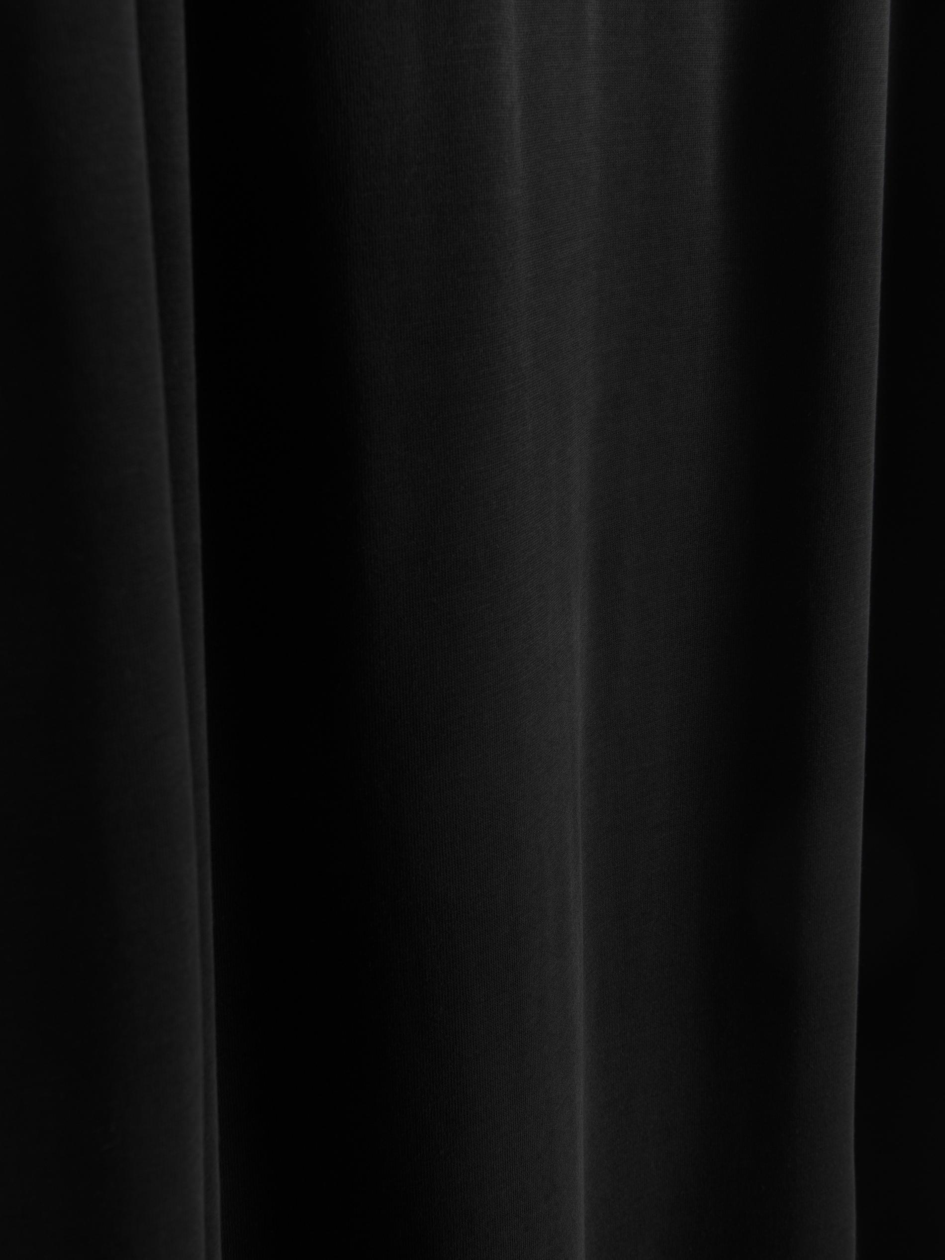 Black Modal Rich Midi Dress, , large image number 8