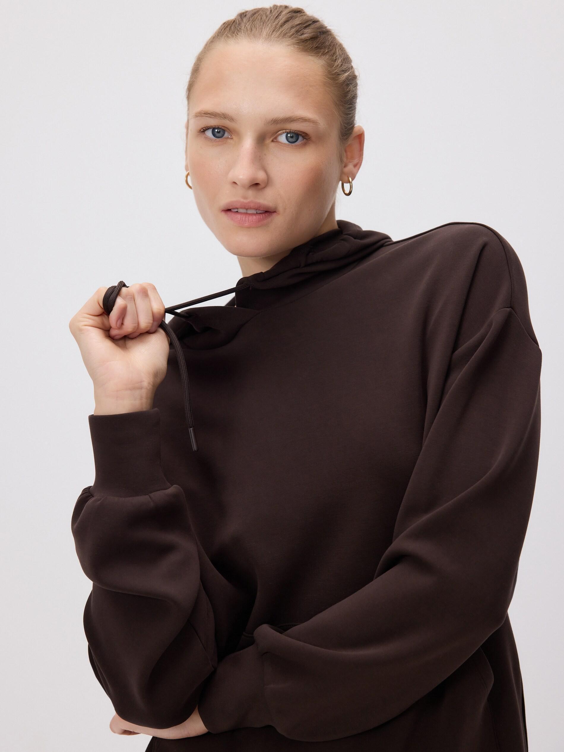 Brown Ladies` Jogging Top, Brown, medium