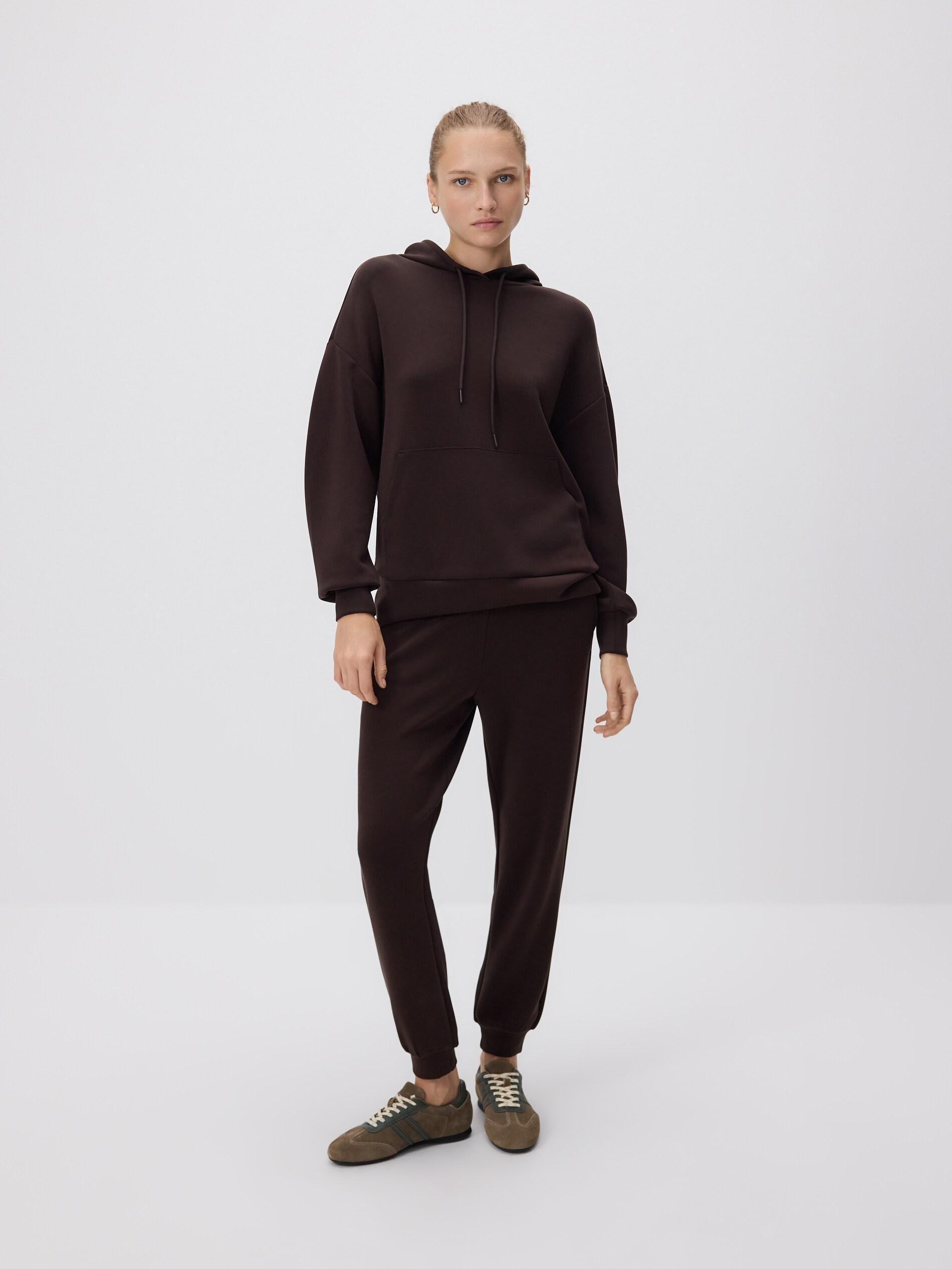 Brown Ladies` Jogging Top, Brown, medium