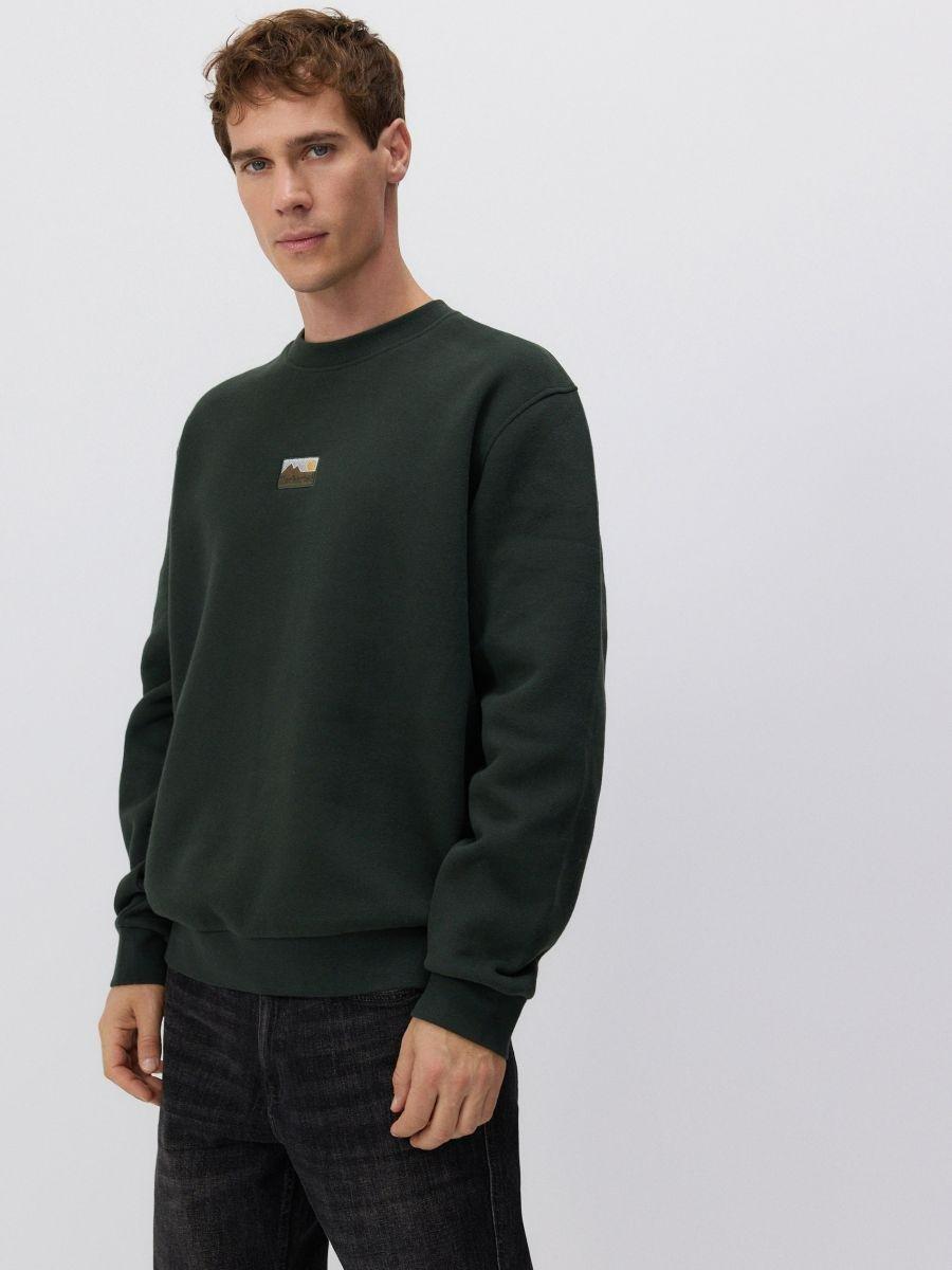 Gren Sweatshirt With Patch, , large image number 0