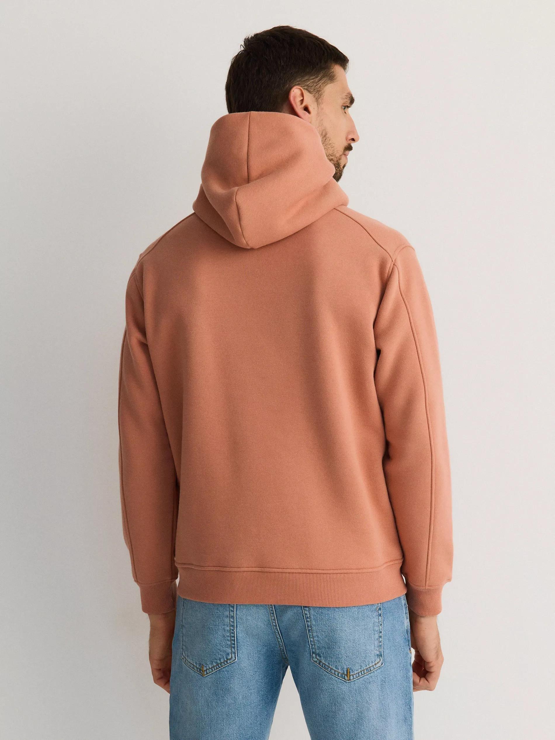 Orange Simple Hooded Jacket, , large image number 5