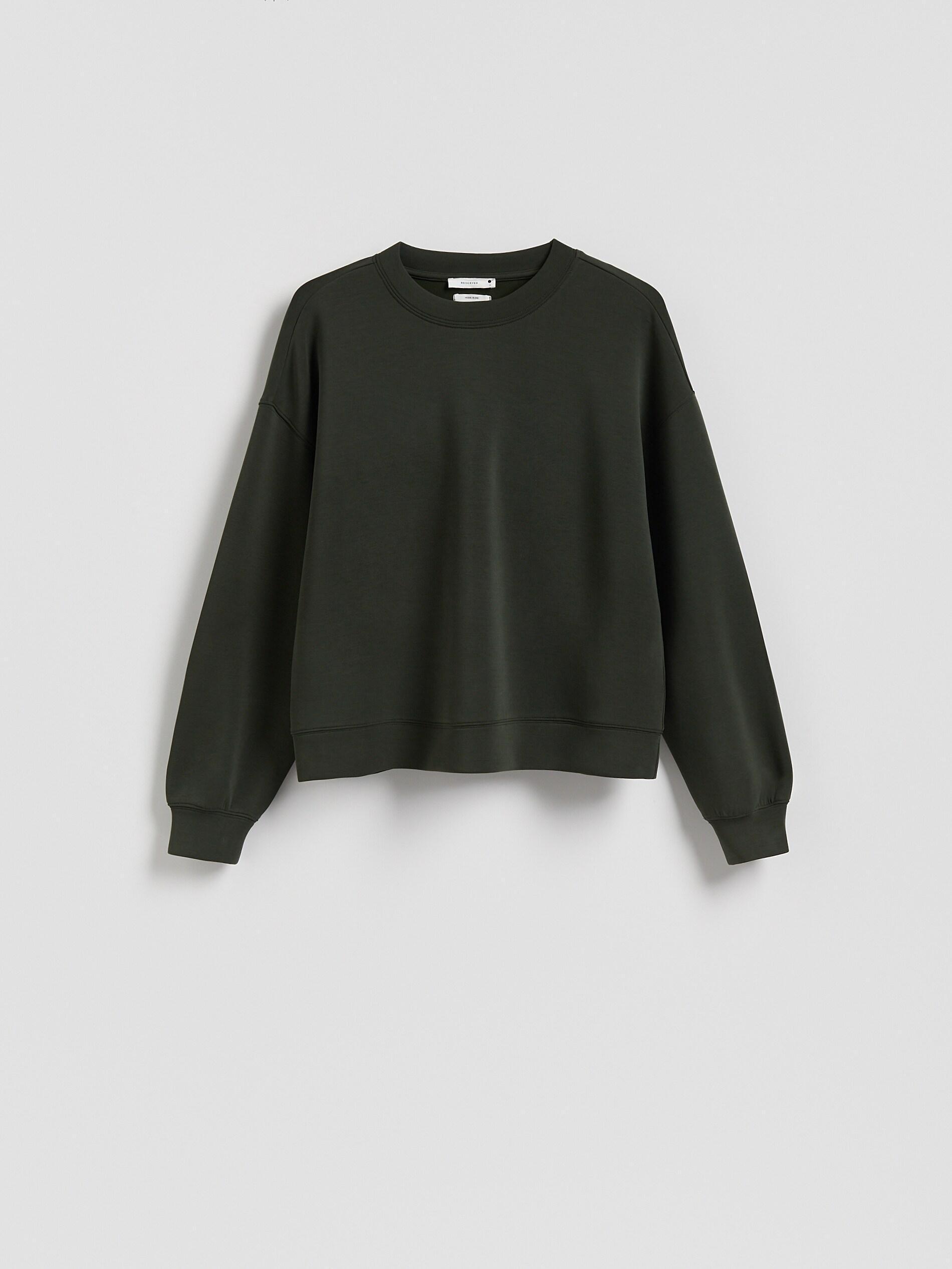 DARK GREEN Modal blend sweatshirt, Khaki, large image number 5