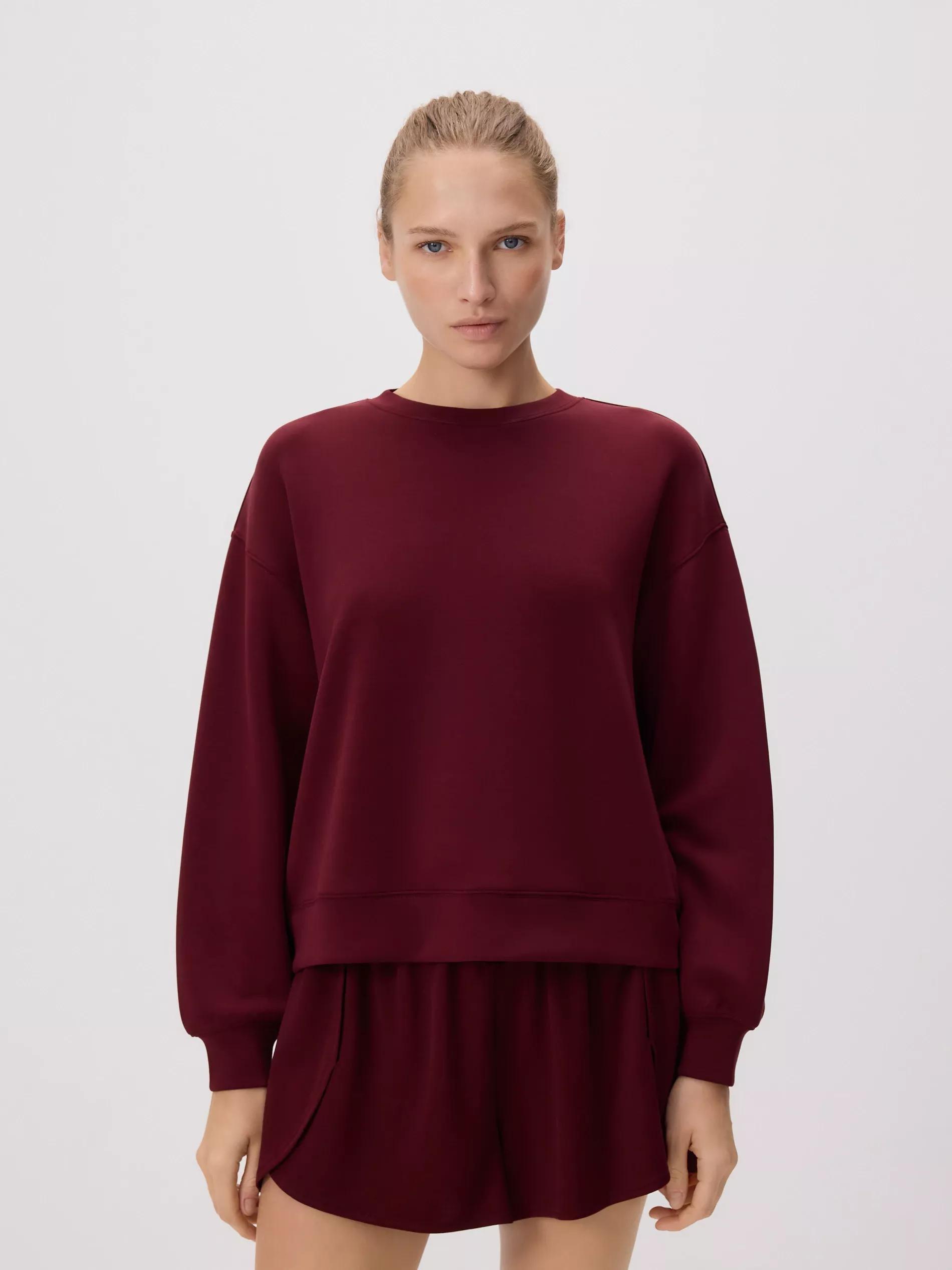 Maroon Modal Blend Sweatshirt, , large image number 0