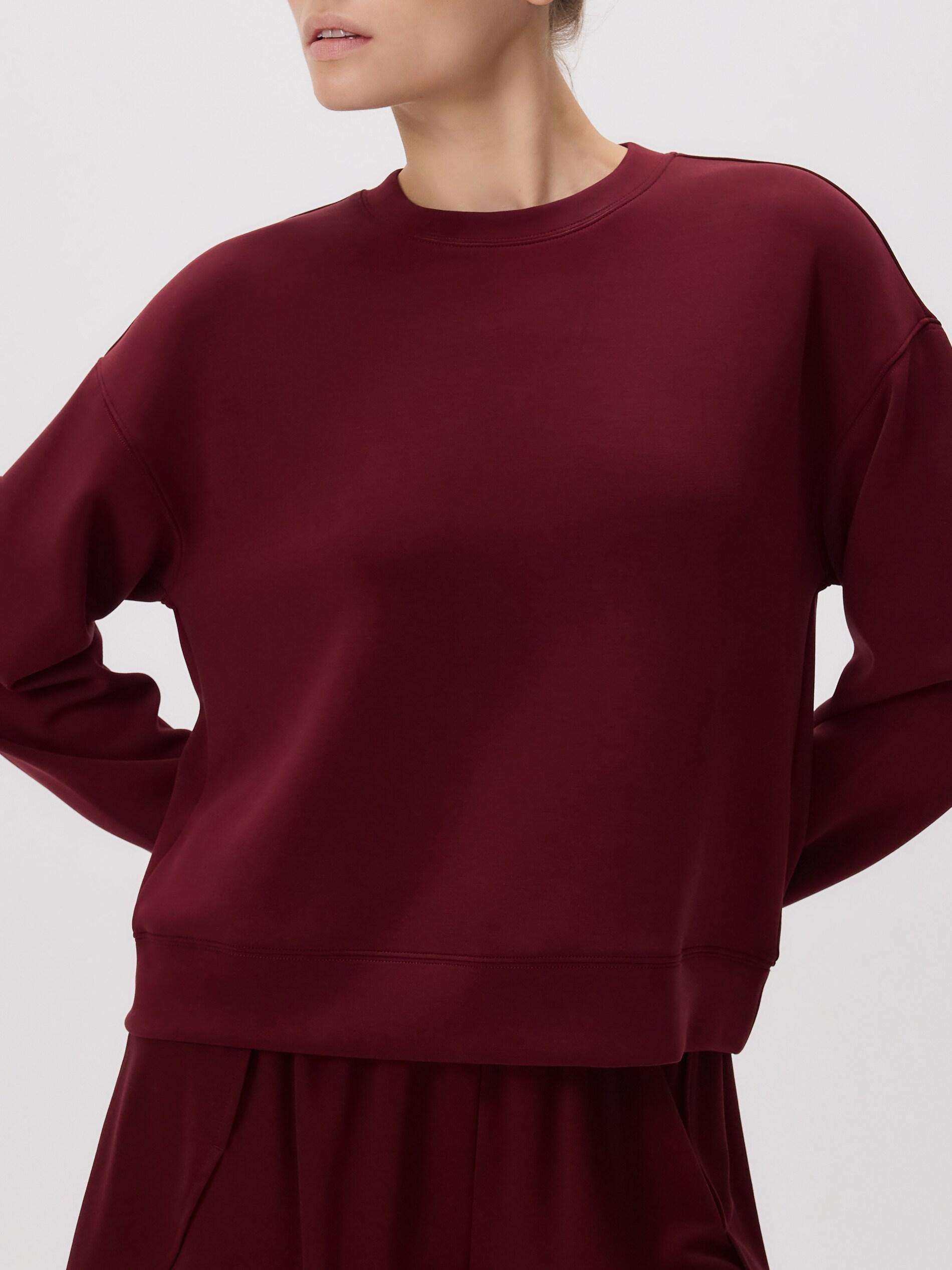 MAROON Modal blend sweatshirt, Burgundy, large image number 3