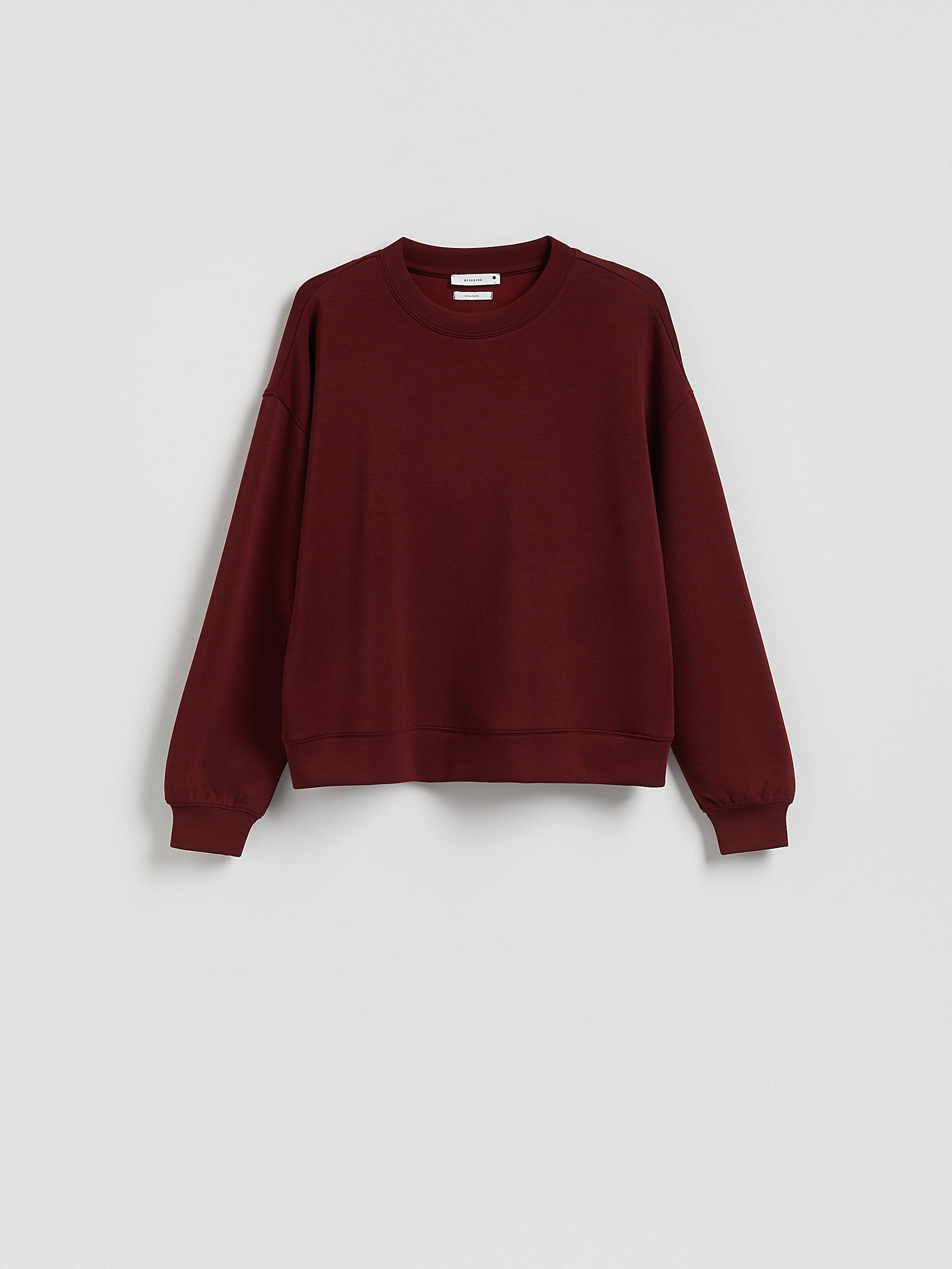 Maroon Modal Blend Sweatshirt, , large image number 5