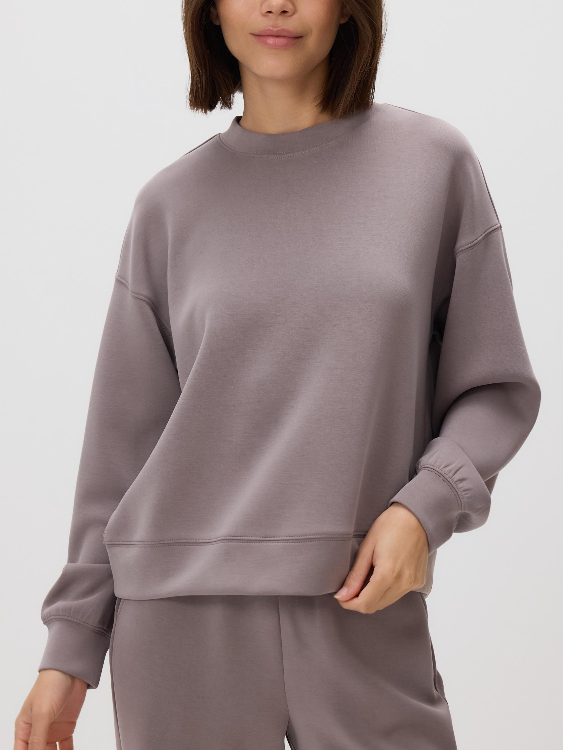 Brown Modal Blend Sweatshirt, Brown, medium