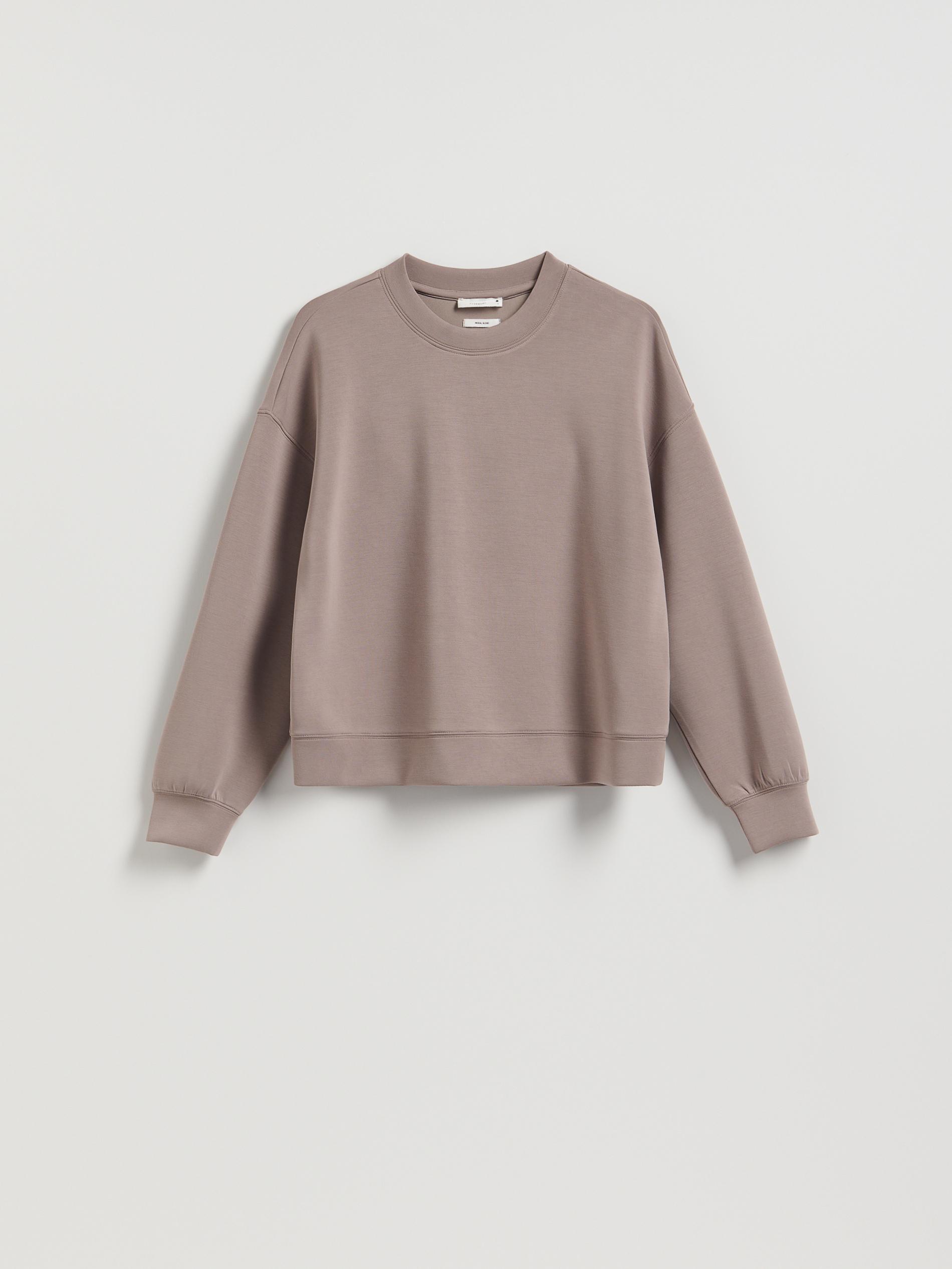 Brown Modal Blend Sweatshirt, Brown, large image number 4