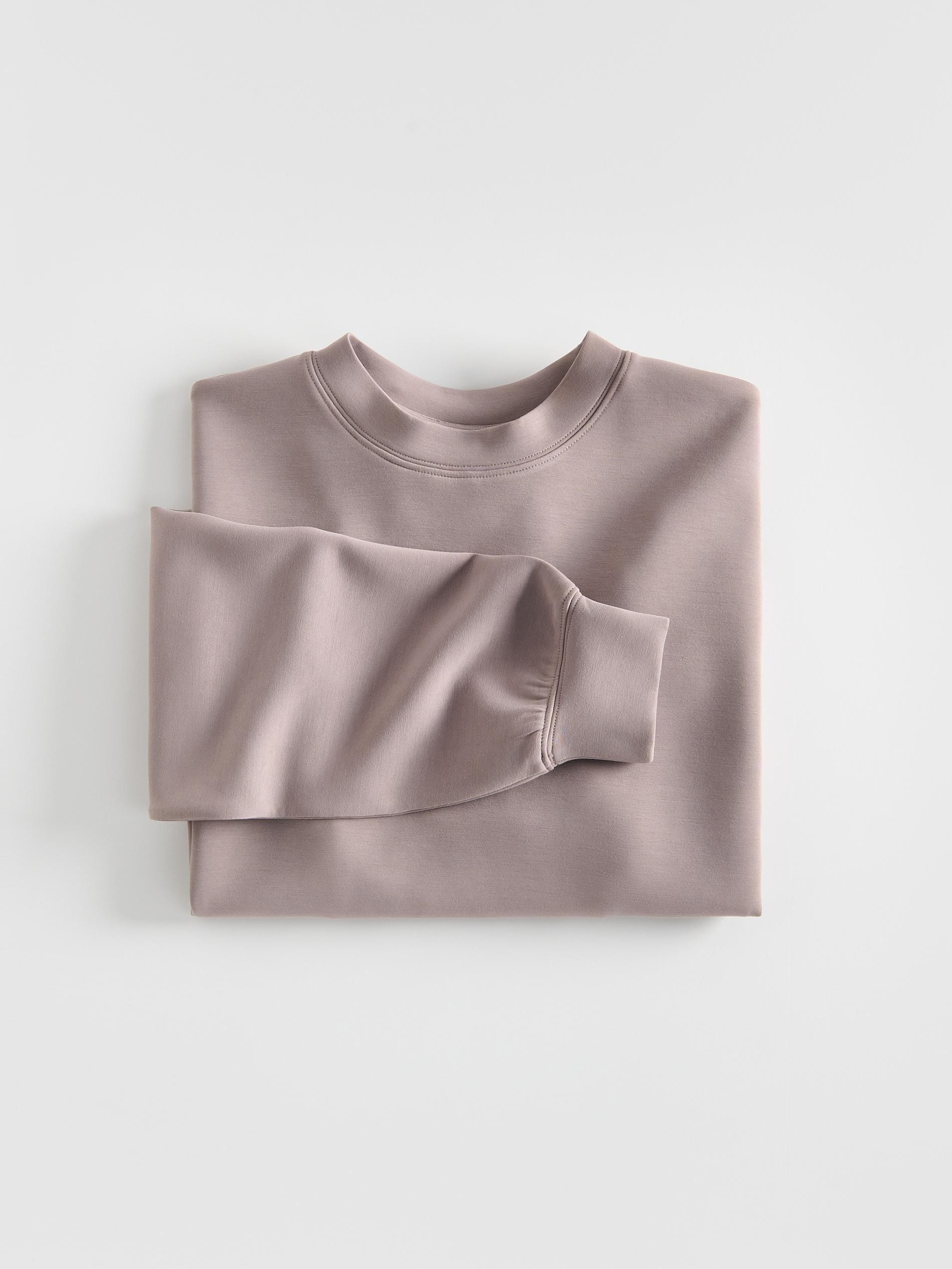 Brown Modal Blend Sweatshirt, Brown, large image number 6