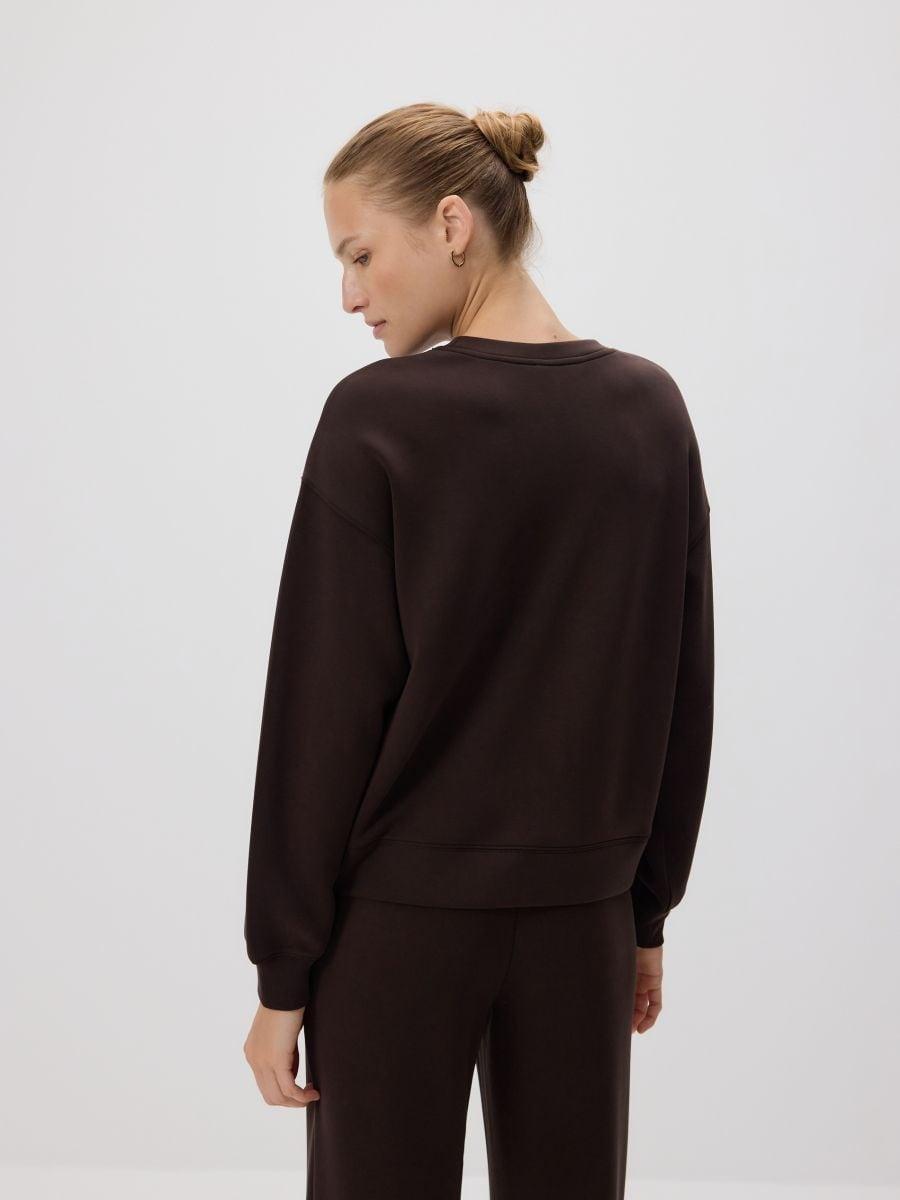 Brown Sweater In A Modal Mix, , large image number 1